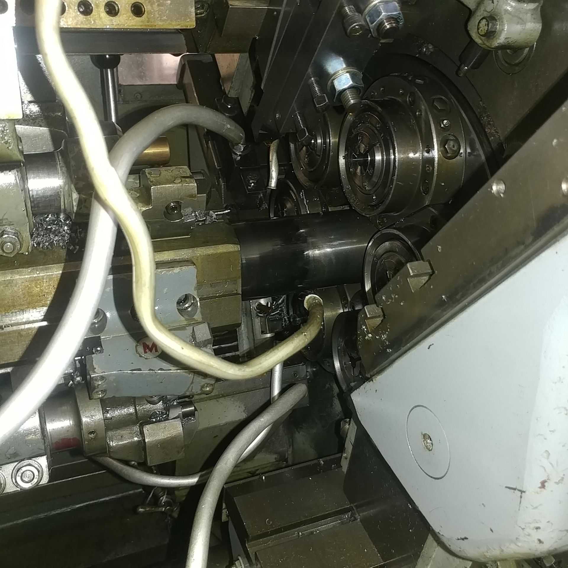 WICKMAN 6 SPINDLE AUTOMATIC SCREW MACHINE, 1", SERIAL 630093, INSPECTION 11506. LOT TO INCLUDE: