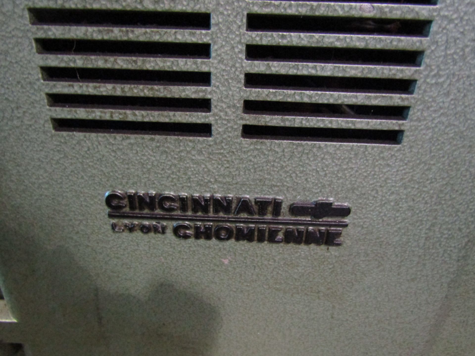 CINCINATTI LYON CHOMIENNE CARBIDE TOOL GRINDER, MODEL AS, SERIAL 494 - Image 4 of 4