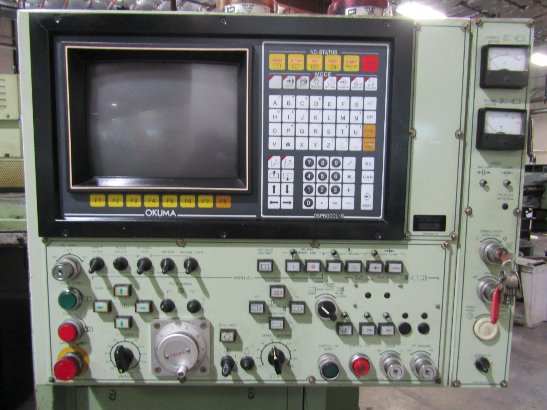 OKUMA TURNING CENTER CNC LATHE, MODEL LB10-M, SERIAL 61071636, OKUMA OSP5000L-G SYSTEM. LOT - Image 7 of 20