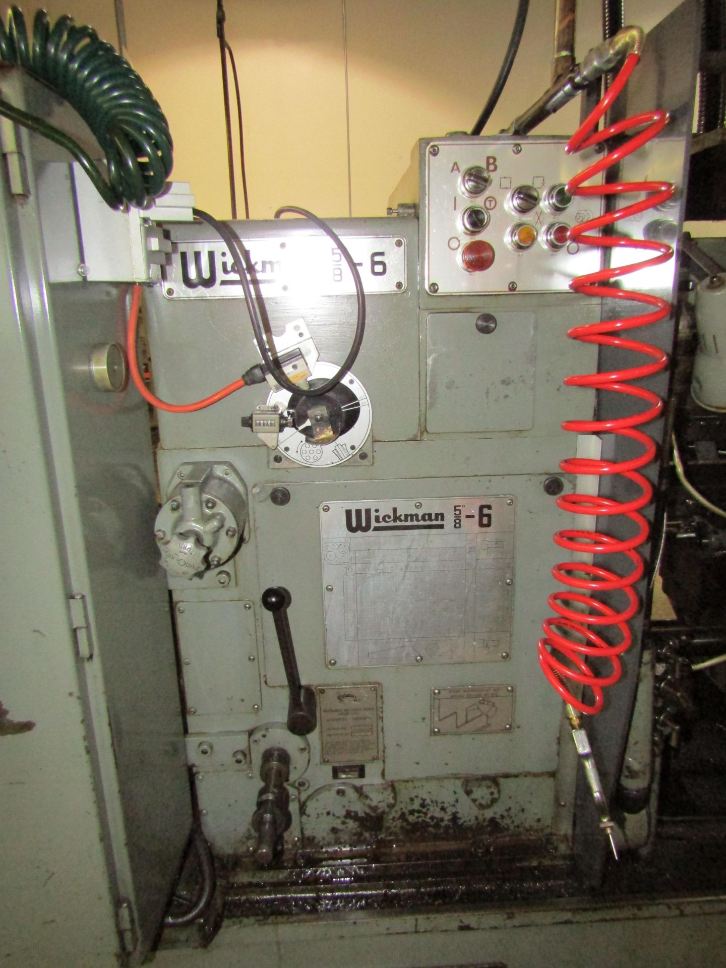 WICKMAN 6 SPINDLE AUTOMATIC SCREW MACHINE, 5/8", INSPECTION 13368. LOT TO INCLUDE: ASSOCIATED - Image 2 of 7