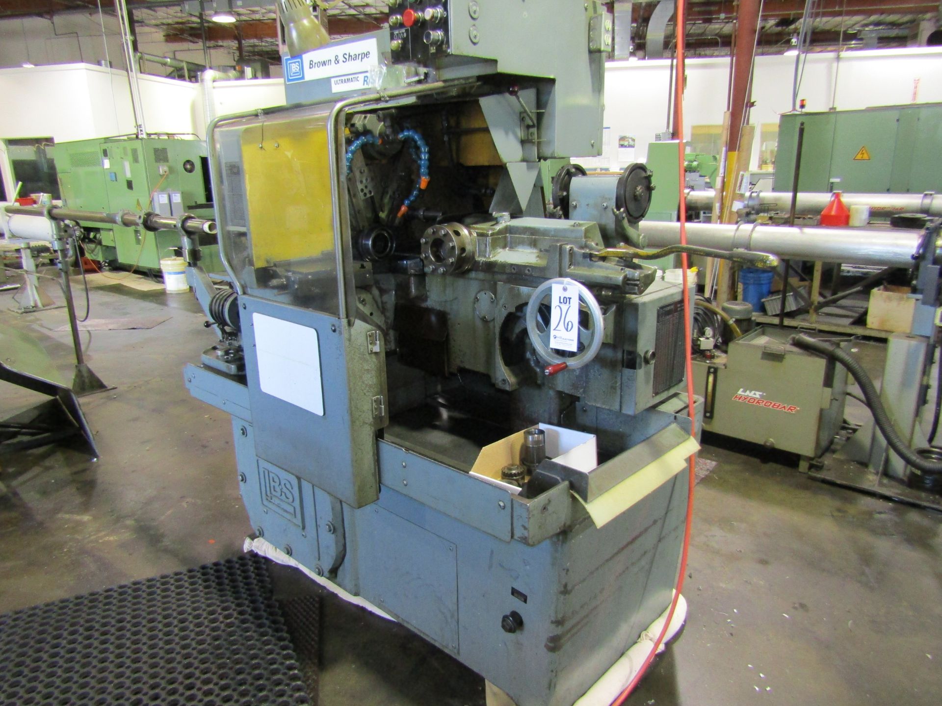 BROWNE & SHARPE AUTOMATIC LATHE SCREW MACHINE, MODEL ULTRAMATIC R/S, SERIAL 542-2-9110-1 5/8. LOT TO