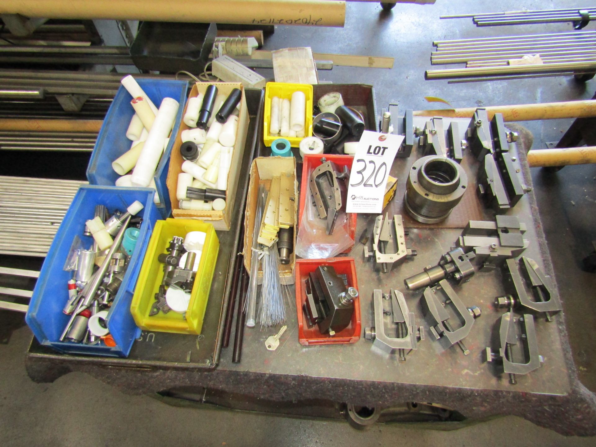 STEEL SHOP CART WITH CONTENTS: MISC. TOOL HOLDERS, PARTS, TOOLING - Image 3 of 4