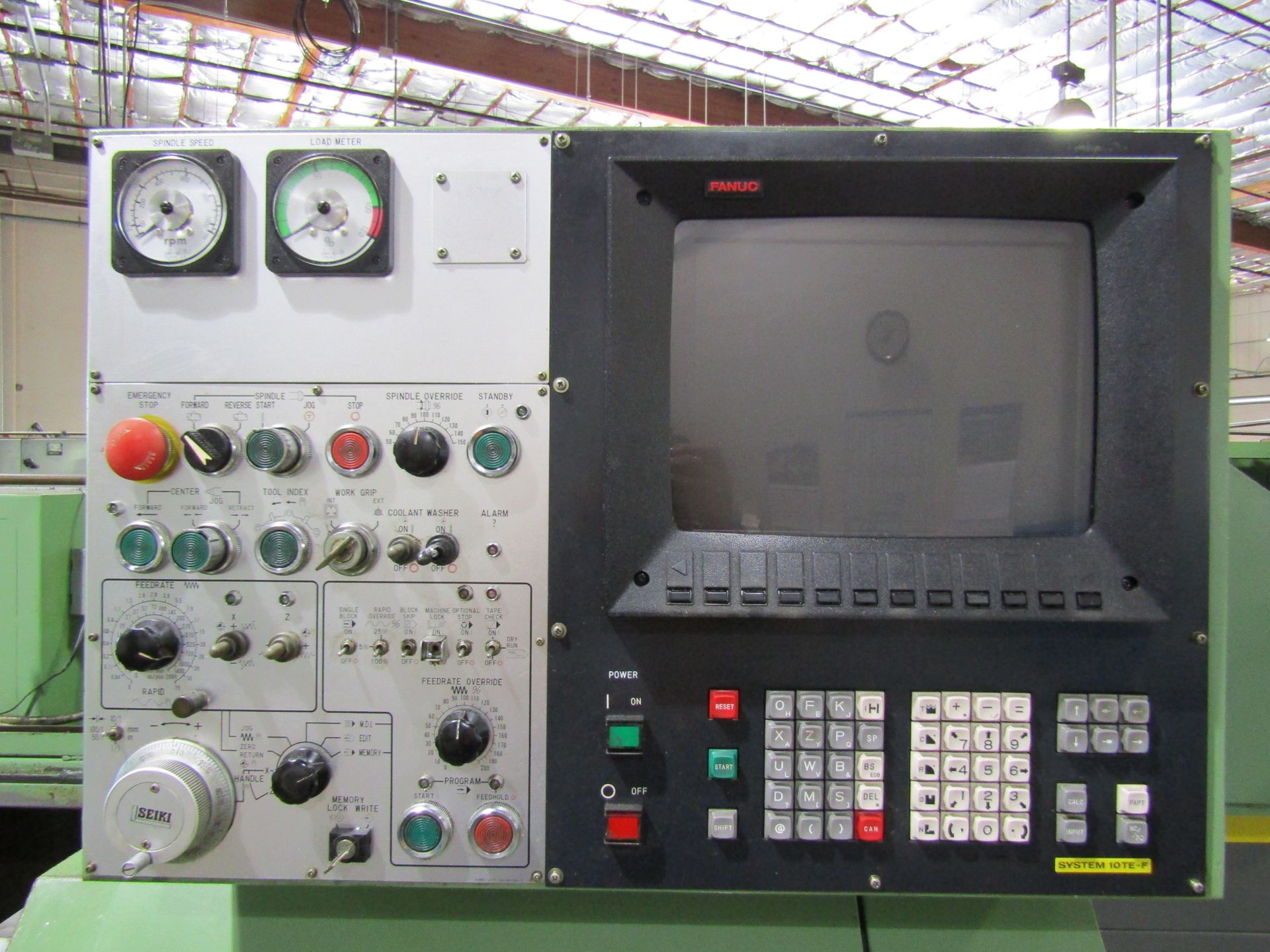 HITACHI SEIKI HI TEC-TURN CNC LATHE, MODEL HT20, SERIAL 21719, FANUC SYSTEM 10TE-F. LOT INCLUDES: - Image 10 of 20