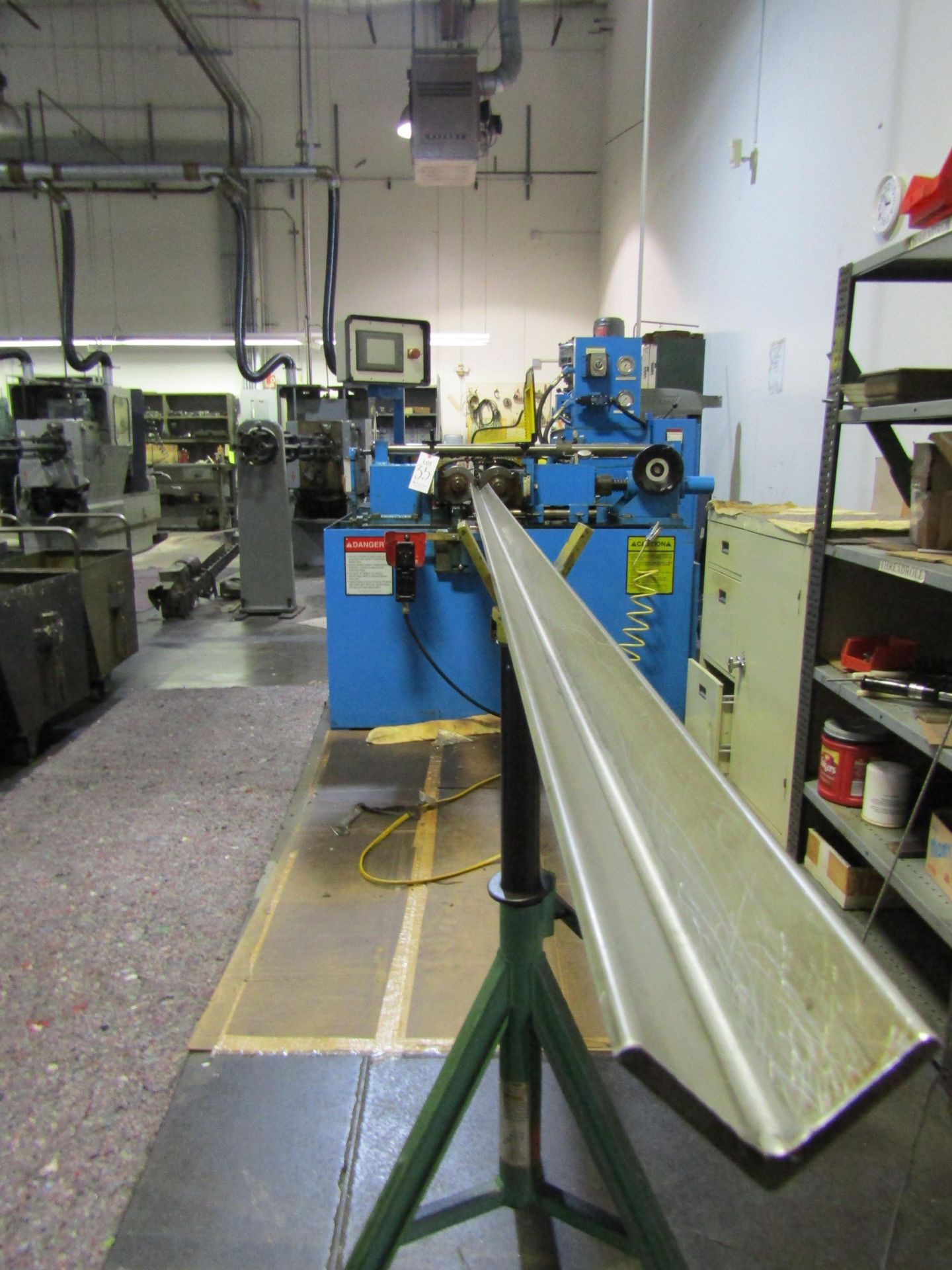 TMC TESKER THREAD ROLLER, MODEL 200, SERIAL 01744, MANUFACTURED 2001. LOT TO INCLUDE: LARGE QUANTITY