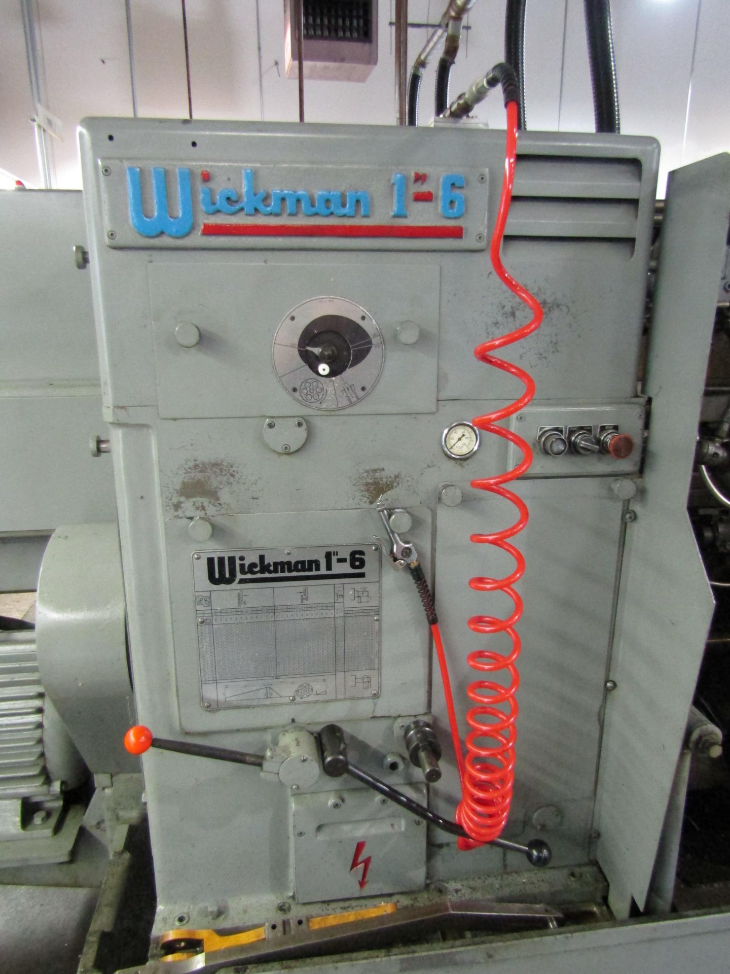 WICKMAN 6 SPINDLE AUTOMATIC SCREW MACHINE, 1", SERIAL 630093, INSPECTION 11506. LOT TO INCLUDE: - Image 4 of 9