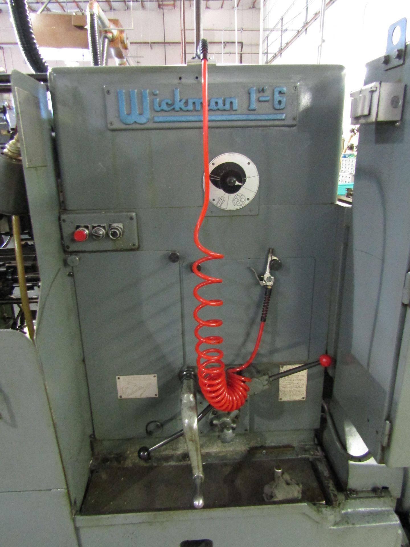 WICKMAN 6 SPINDLE AUTOMATIC SCREW MACHINE, 1", INSPECTION 14916. LOT TO INCLUDE: ASSOCIATED - Image 8 of 9