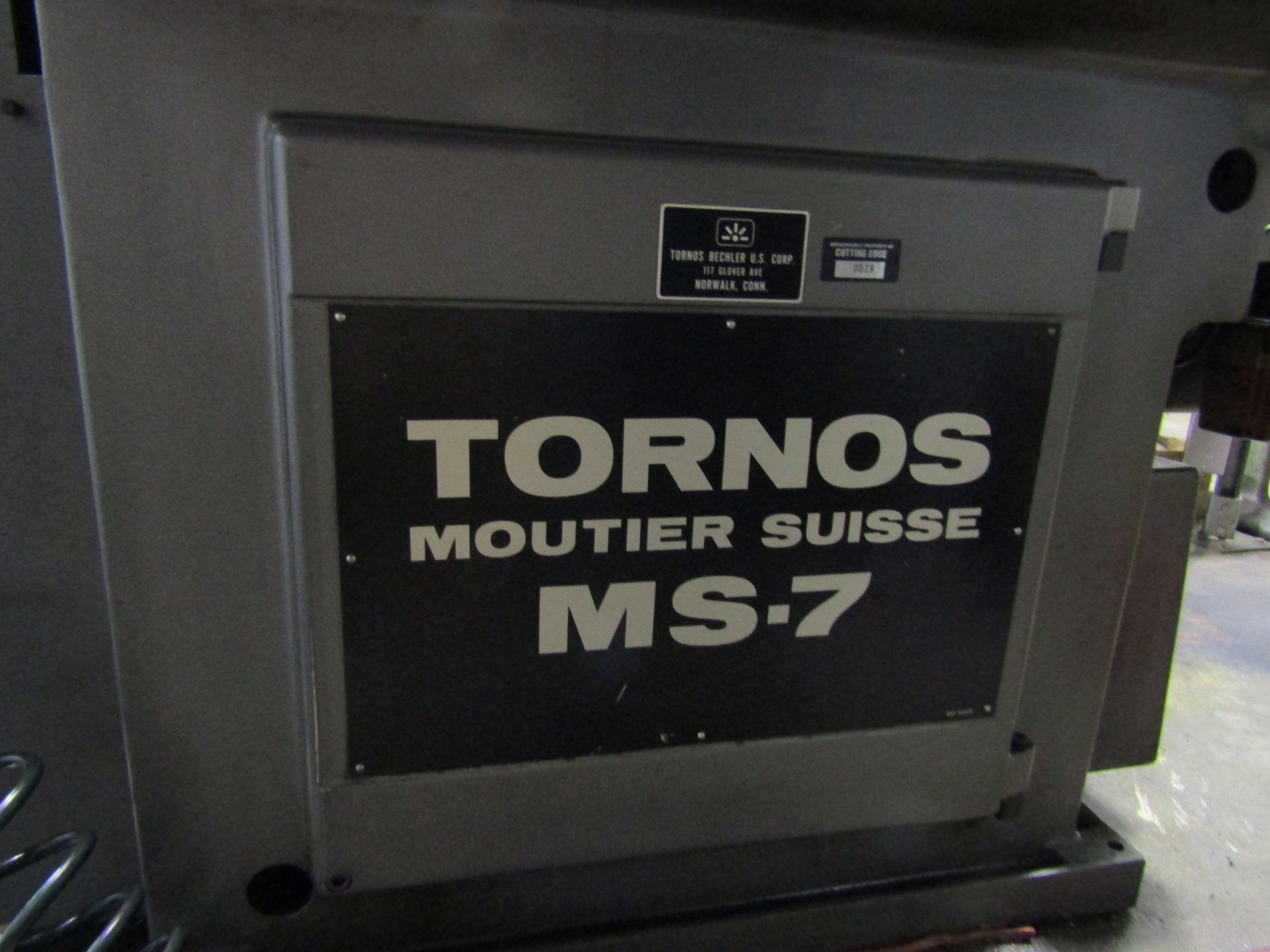 TORNOS AUTOMATIC SWISS LATHE, MODEL MS-7, SERIAL MS 51475 - Image 3 of 7