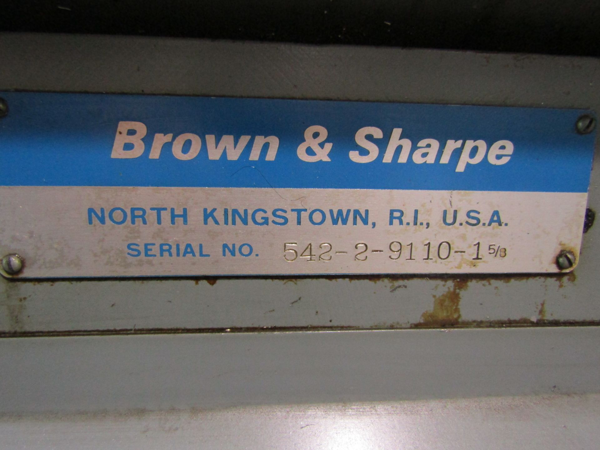 BROWNE & SHARPE AUTOMATIC LATHE SCREW MACHINE, MODEL ULTRAMATIC R/S, SERIAL 542-2-9110-1 5/8. LOT TO - Image 8 of 10