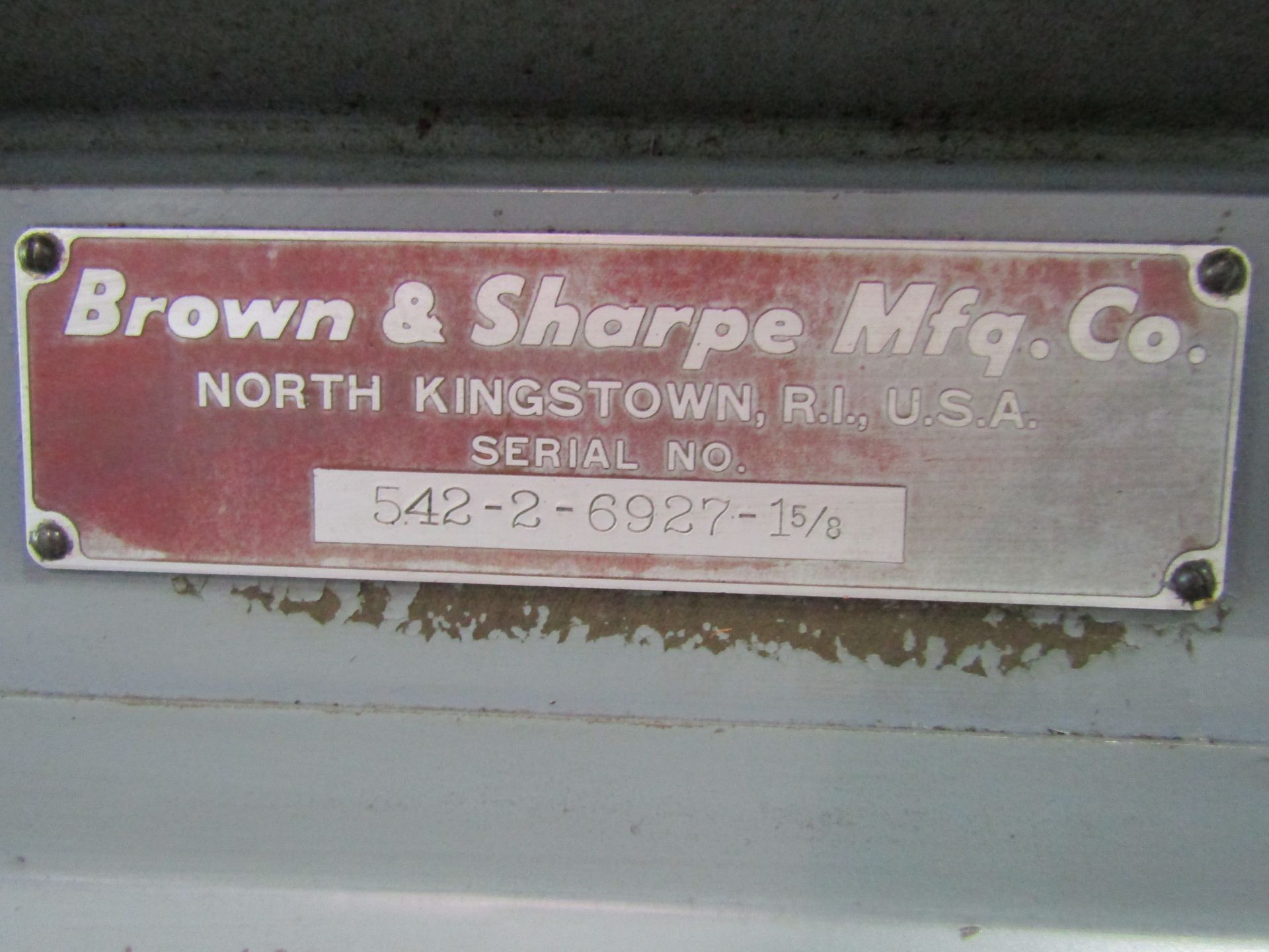 BROWNE & SHARPE AUTOMATIC LATHE SCREW MACHINE, SERIAL 542-2-6927-1 5/8. LOT TO INCLUDE: ASSOCIATED - Image 6 of 7