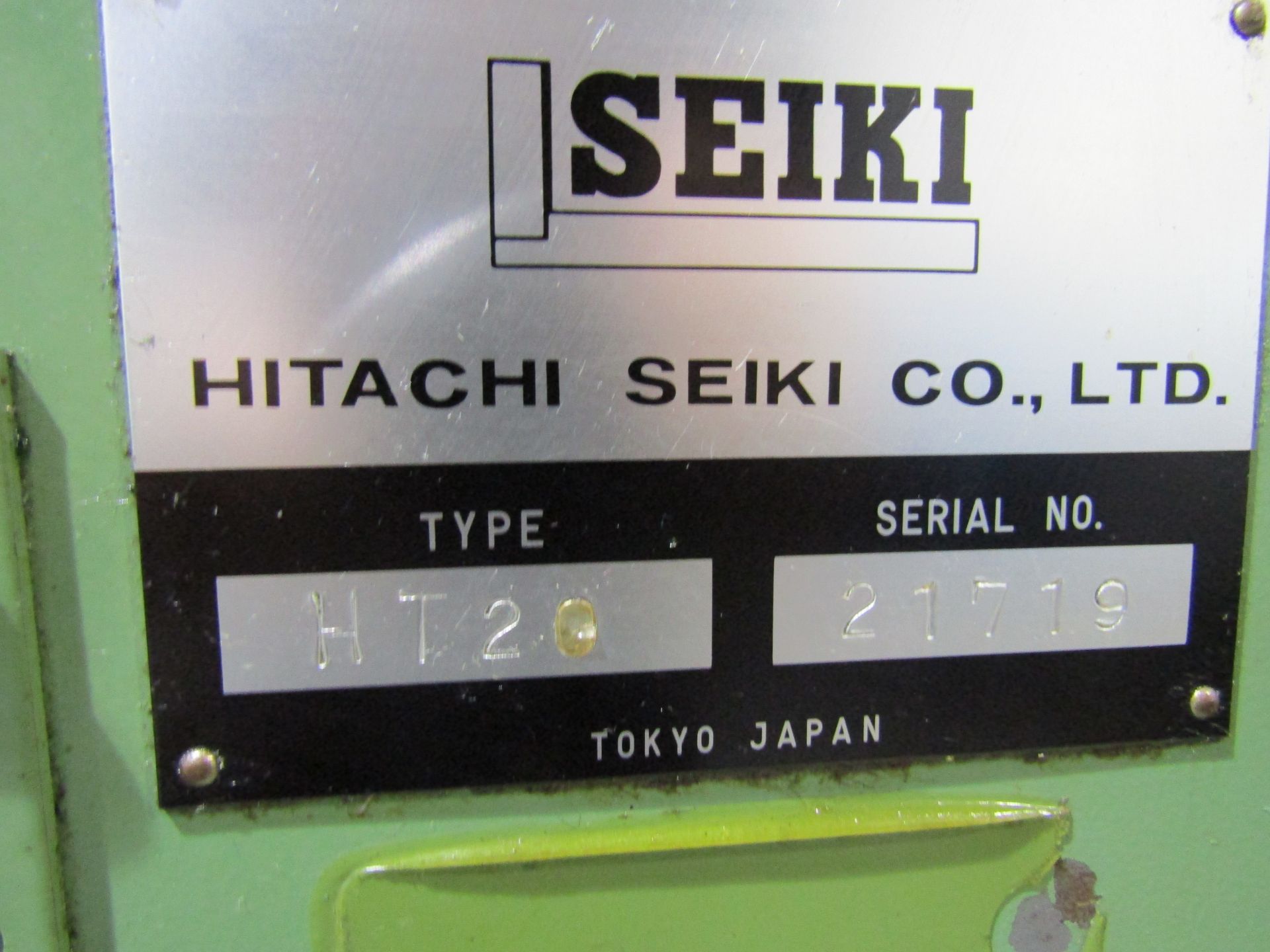 HITACHI SEIKI HI TEC-TURN CNC LATHE, MODEL HT20, SERIAL 21719, FANUC SYSTEM 10TE-F. LOT INCLUDES: - Image 9 of 20