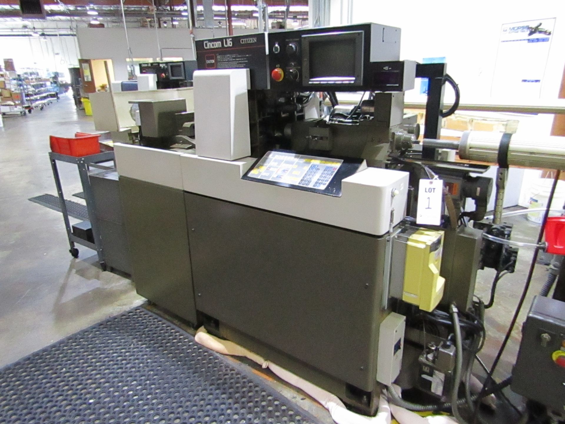 CITIZEN CNC SWISS LATHE, MODEL CINCOM L-16, SERIAL X6882, MANUFACTURED 1991. LOT INCLUDES: (1)