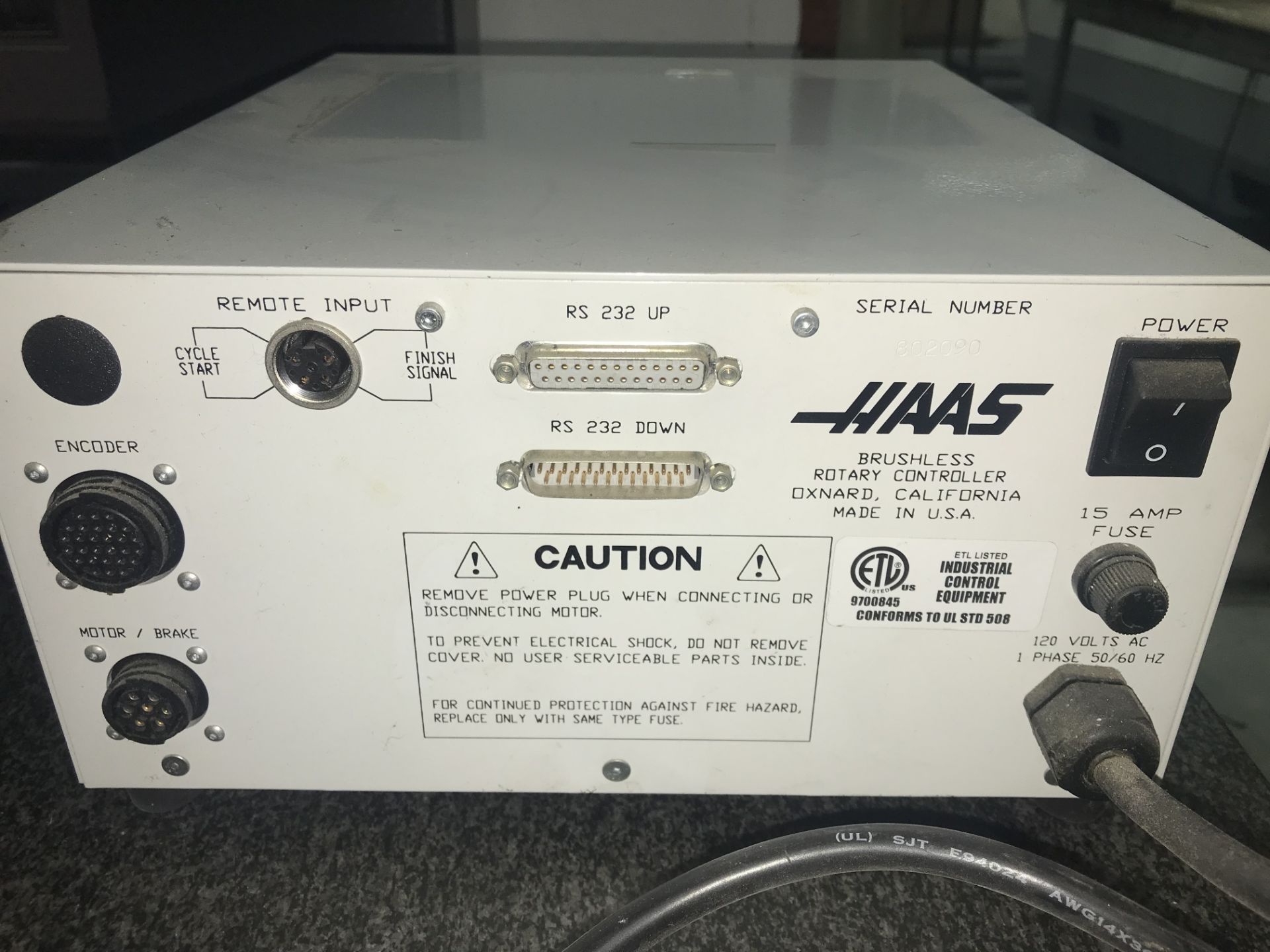 HAAS BRUSHLESS ROTARY CONTROL, NEVER USED, SN: 8020980 - Image 3 of 4
