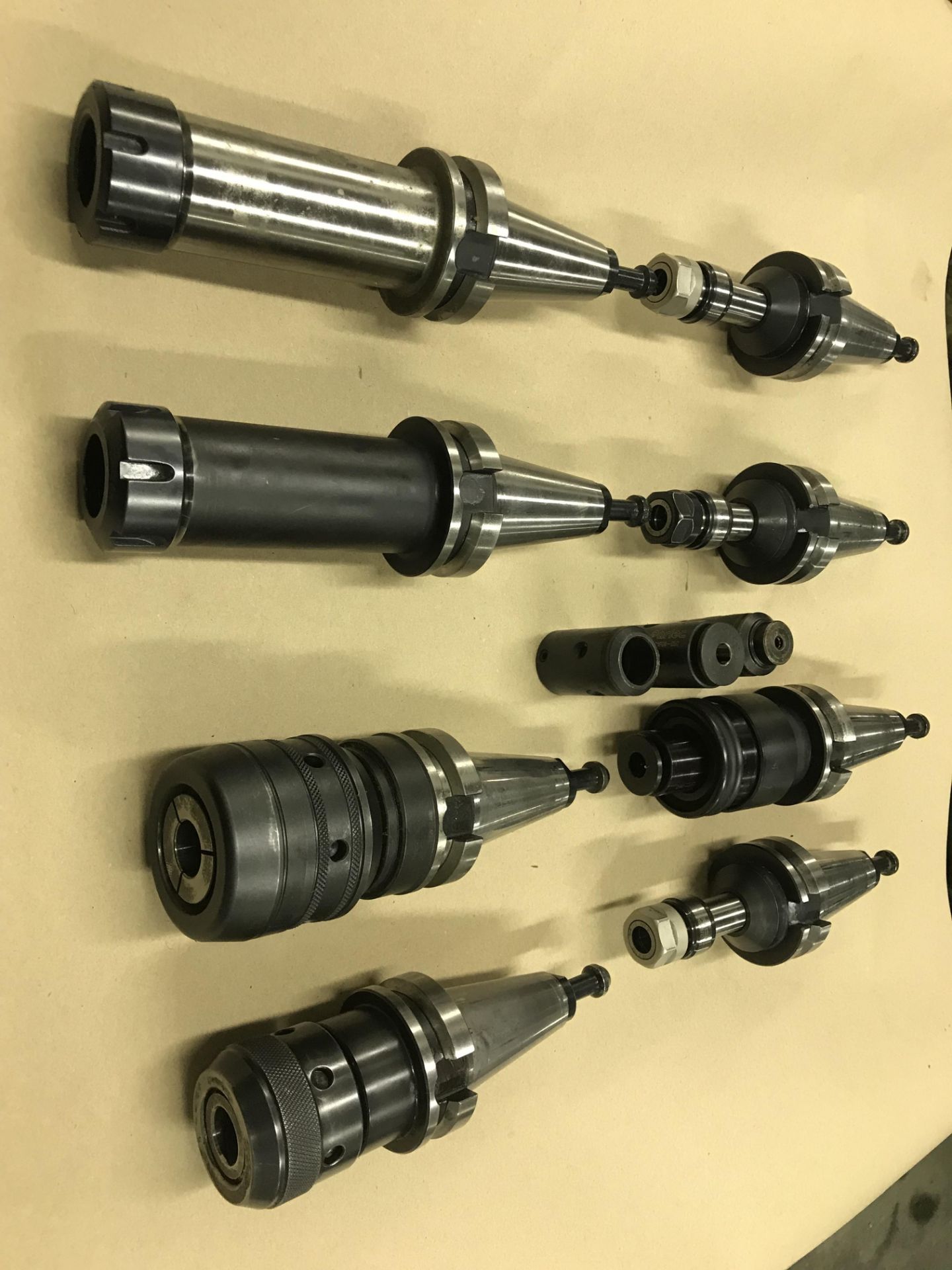 (8) BT-40 TOOL HOLDERS, (2) POWER COLLET, (2) ER-32 EXTEND, (4) TAPPING LEADS - Image 2 of 4