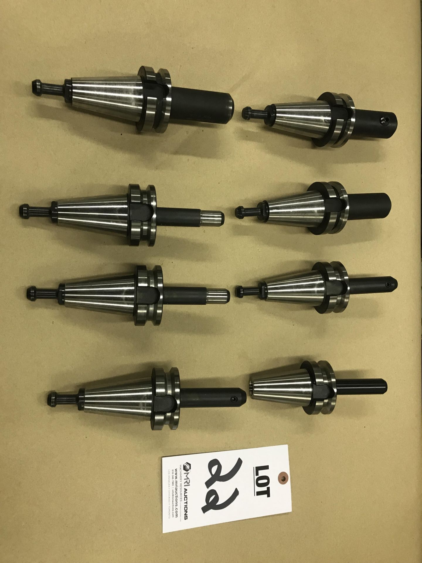 (8) BT-40 STRAIGHT TOOL HOLDERS