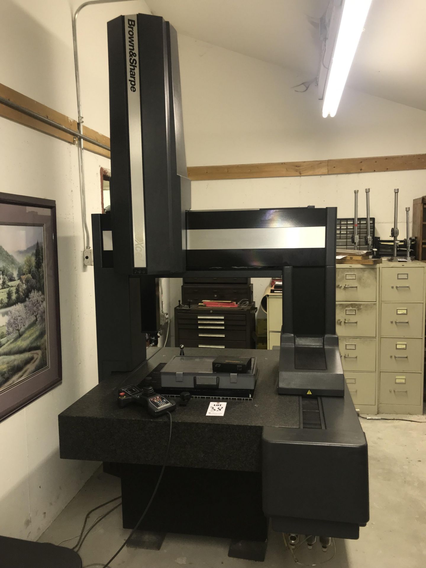 BROWN AND SHARPE XCEL CNC, CMM, WITH PENDANT REMOTE( RENISHAW MCV LITE-2), RENISHAW PROBE WITH