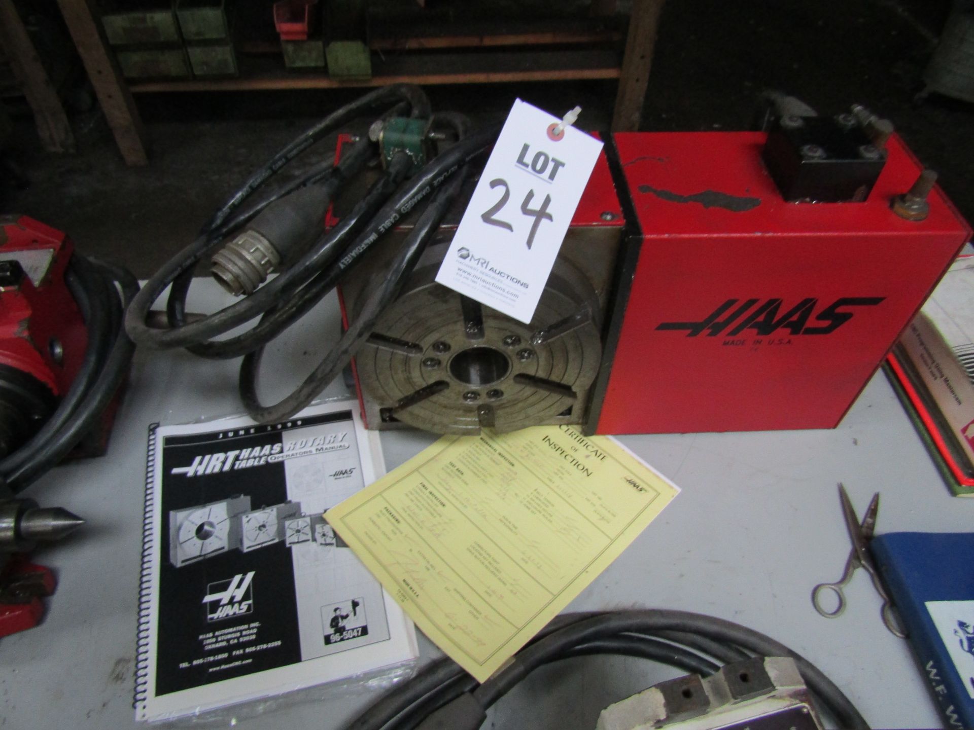 1999 HAAS HRT 210 4TH AXIS ROTARY TABLE WITH MANUAL