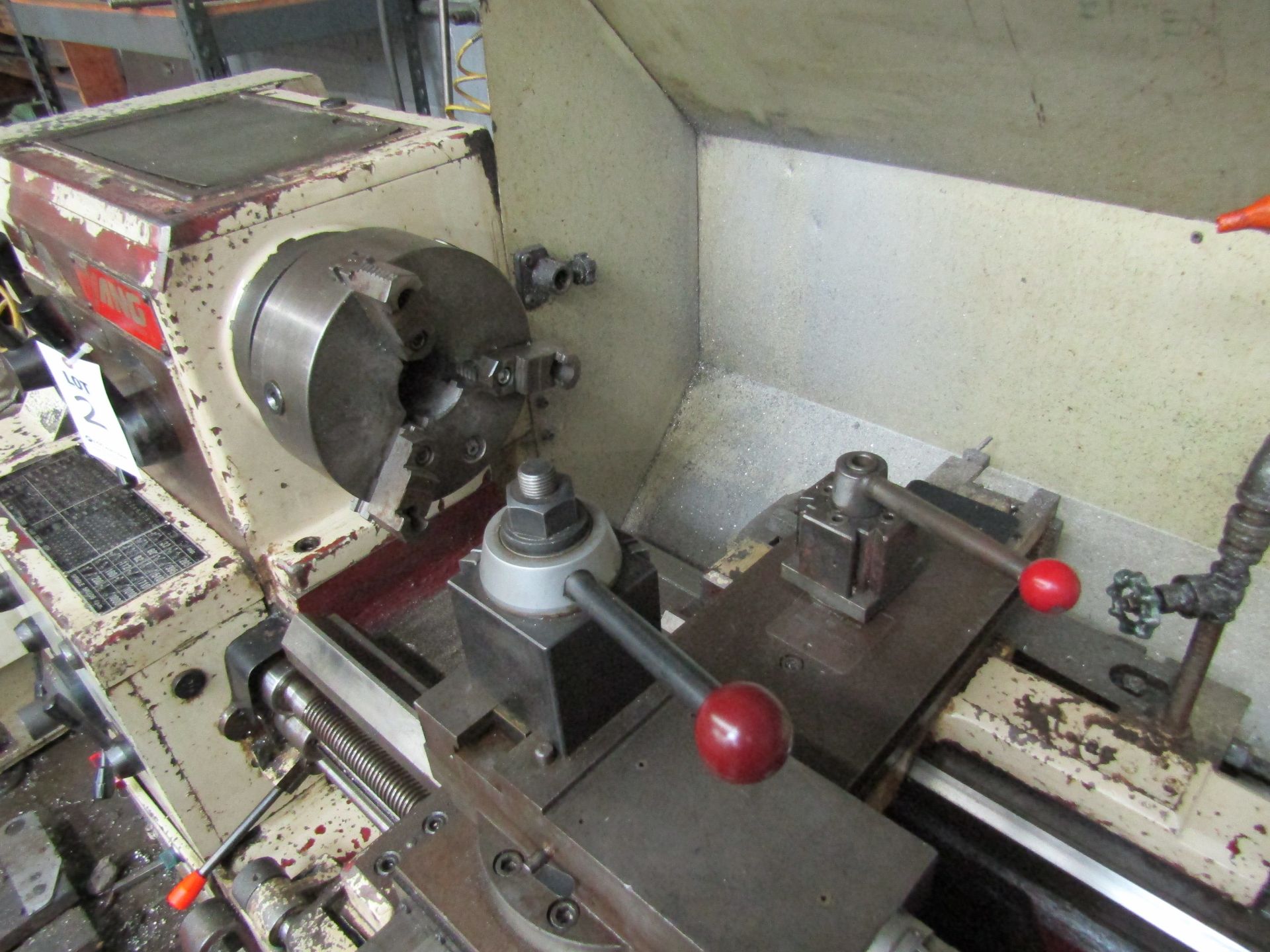 1995 YANG ENGINE LATHE, MODEL YANG-CL48150G, SERIAL B92668, WITH ASSOCIATED TOOL HOLDERS AND TOOLING - Image 3 of 8