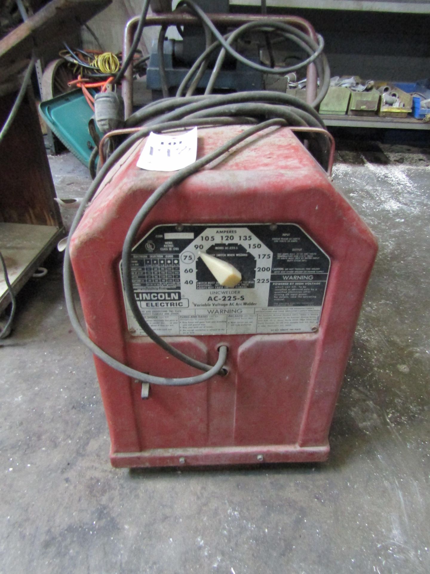 LINCOLN ELECTRIC VARIABLE VOLTAGE ARC WELDER, MODEL LINC WELDER AC-225-S