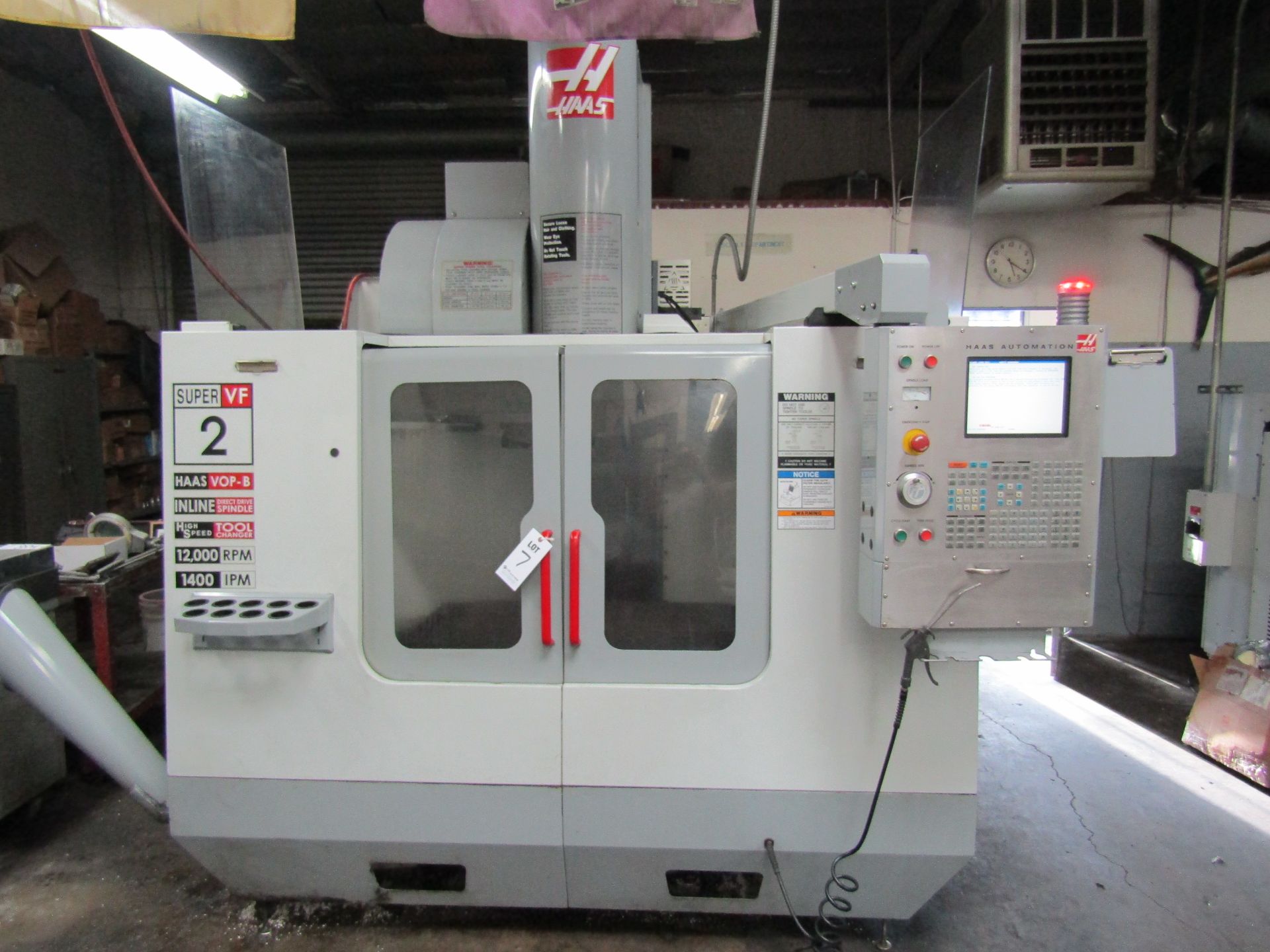 2004 HAAS VF-2SS VERTICAL MACHINING CENTER, TRAVELS: 30 X 20 X 20, SIDE MOUNT TOOLCHANGER, SS