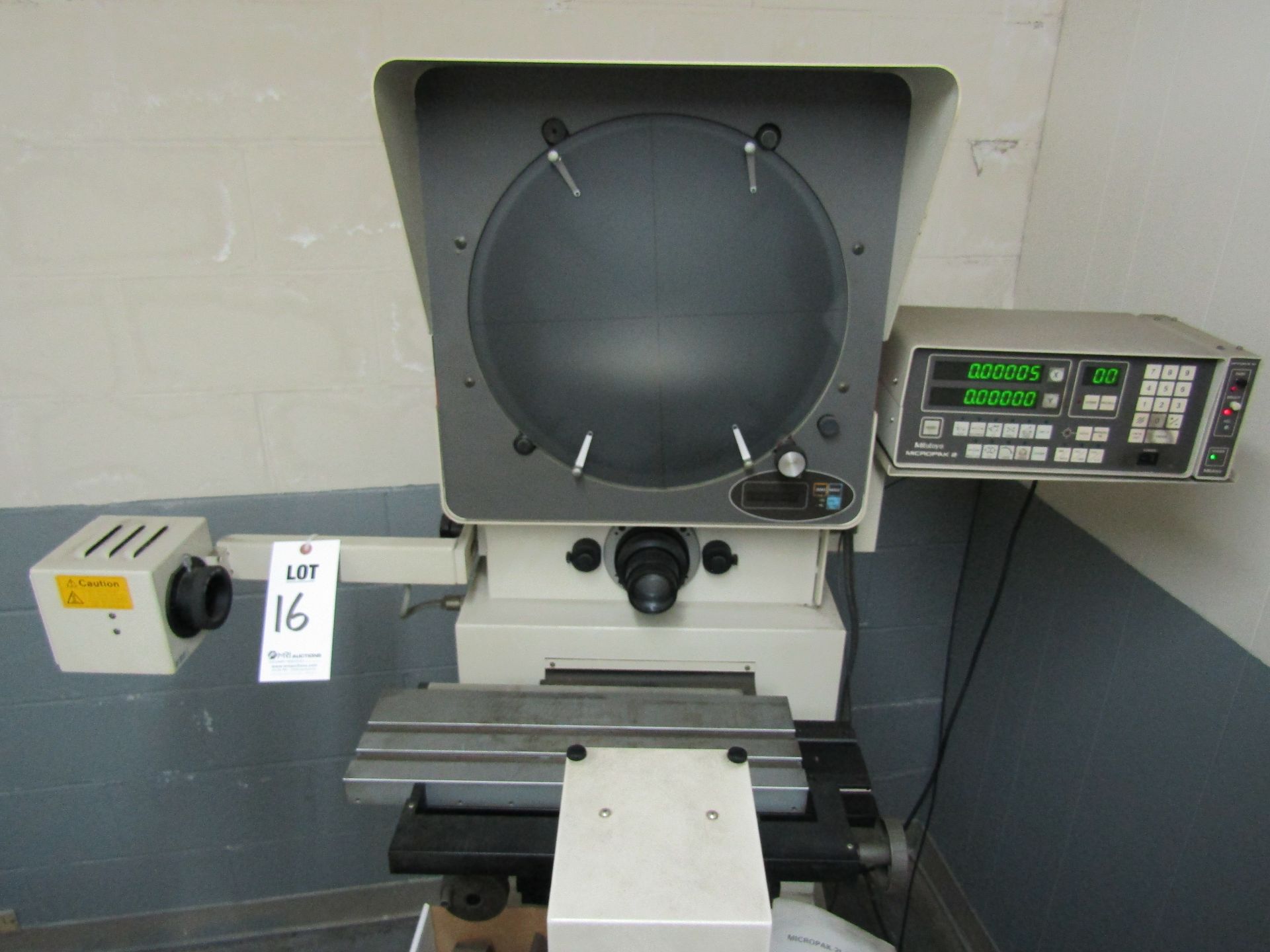 MITUTOYO PH-3500 OPTICAL COMPARATOR, MICROPAK-2LA DIGITAL READOUT, TO INCLUDE: ALL MANUALS, - Image 2 of 7