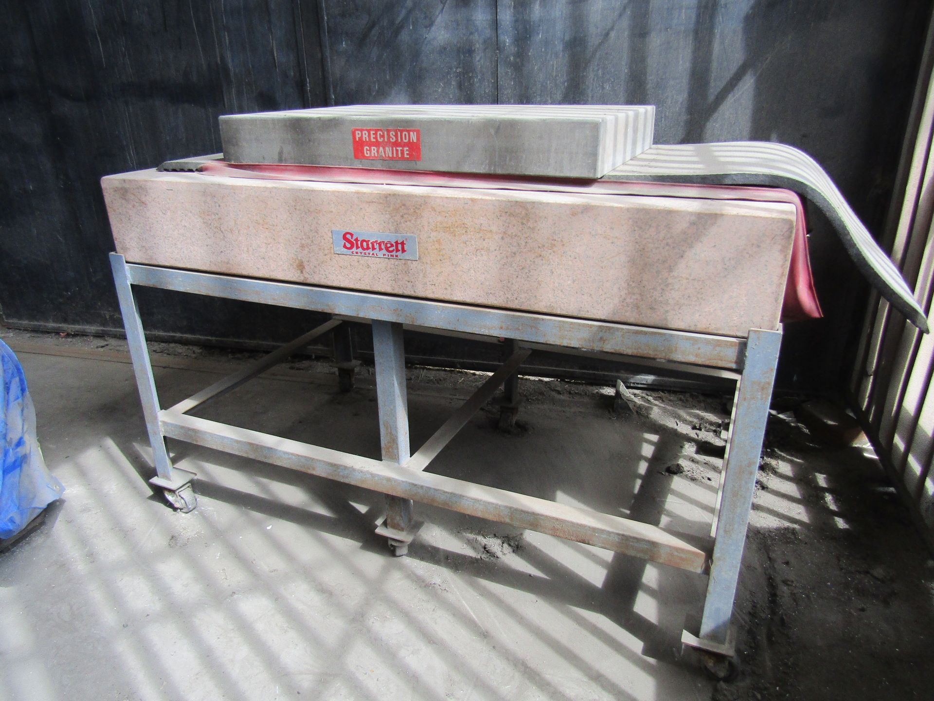LOT TO INCLUDE: (1) GRANITE INSPECTION TABLE, PLATE DIMENSIONS 5' X 3' X 8 1/2" , (1) INSPECTION - Image 2 of 2
