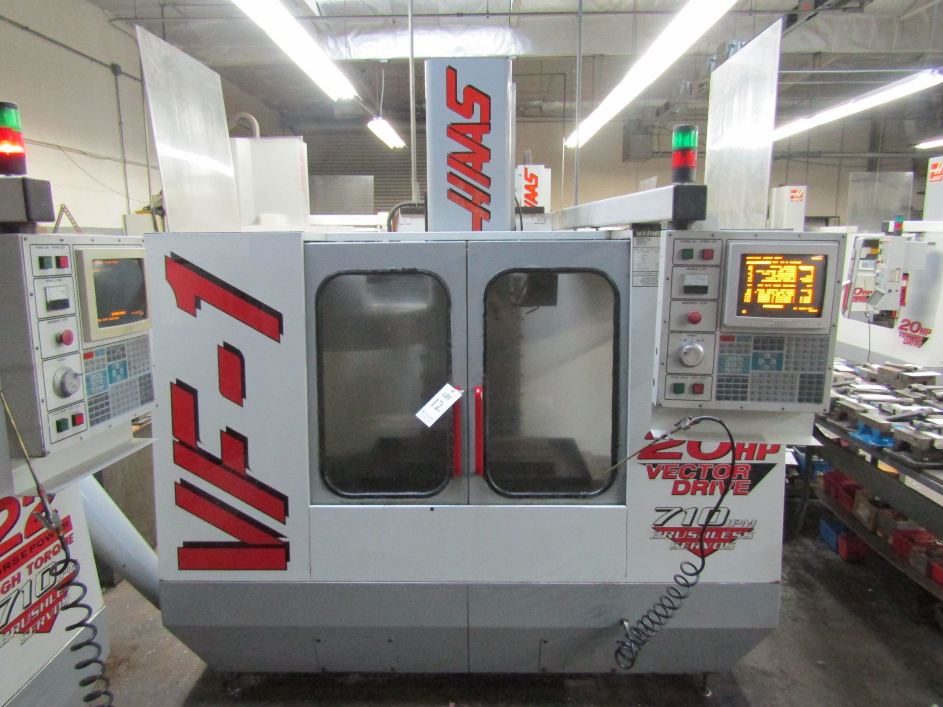 1997 HAAS VF-1 VERTICAL MACHINING CENTER TRAVELS: 20 X 16 X 20, HAAS CONTROL – SERIAL#: 12840 - Image 2 of 11