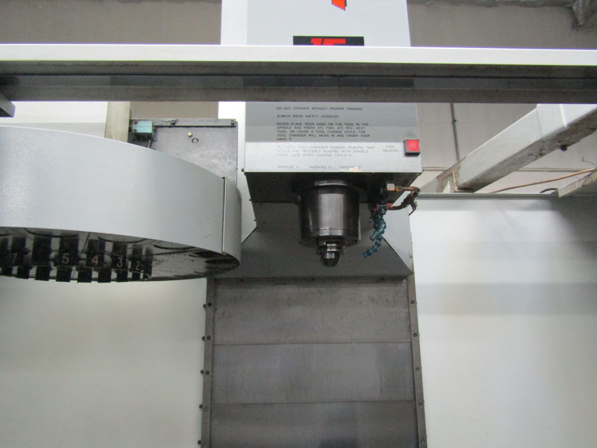 1995 HAAS VF-3 VERTICAL MACHINING CENTER, TRAVELS: 30 X 20 X 20, 21 ATC, HAAS CONTROL – SERIAL#: - Image 3 of 11