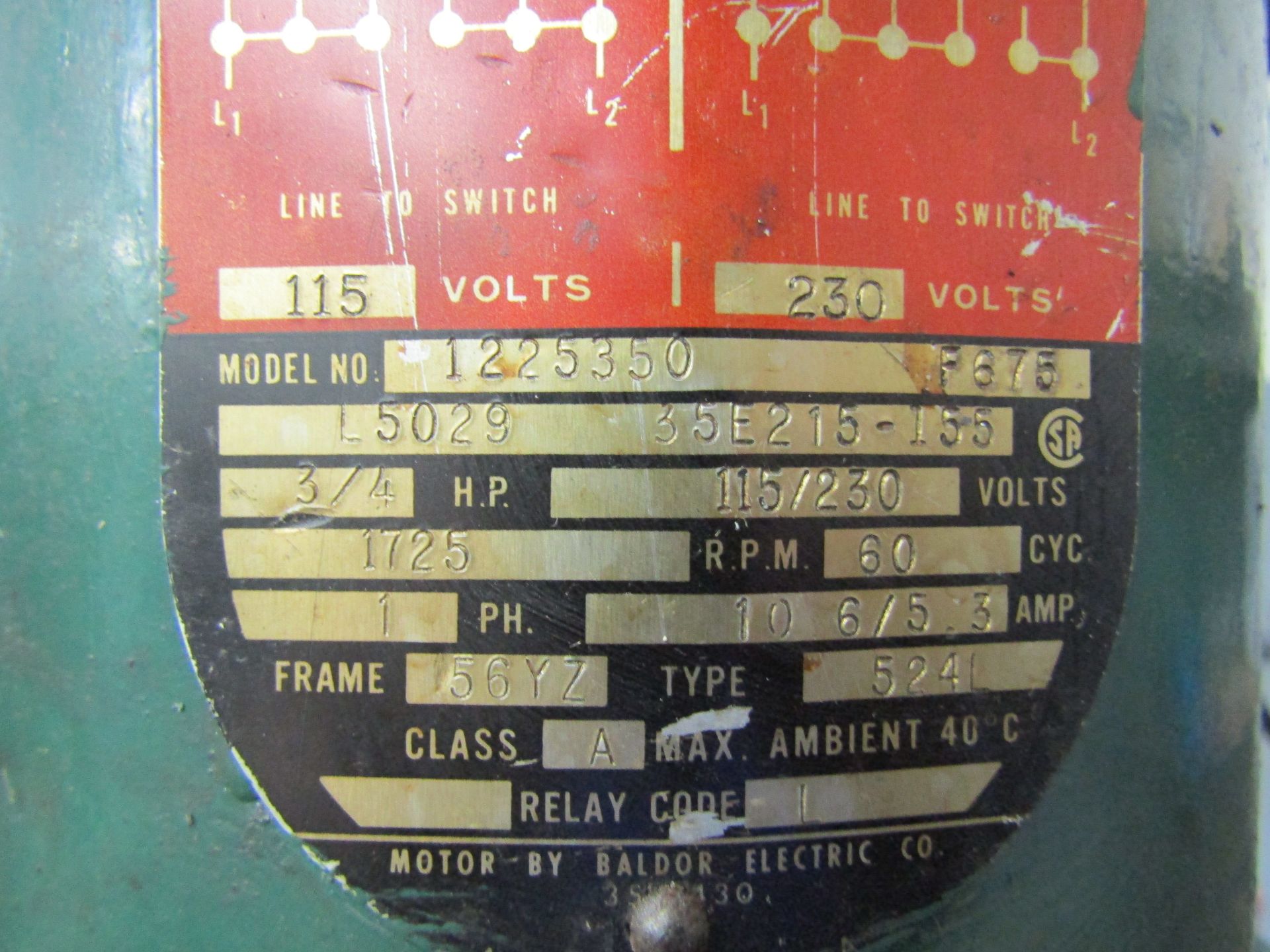 ROCKWELL VERTICAL MILLING MACHINE TYPE 22, MODEL 1225350, TABLE 7" X 28" - Image 4 of 4