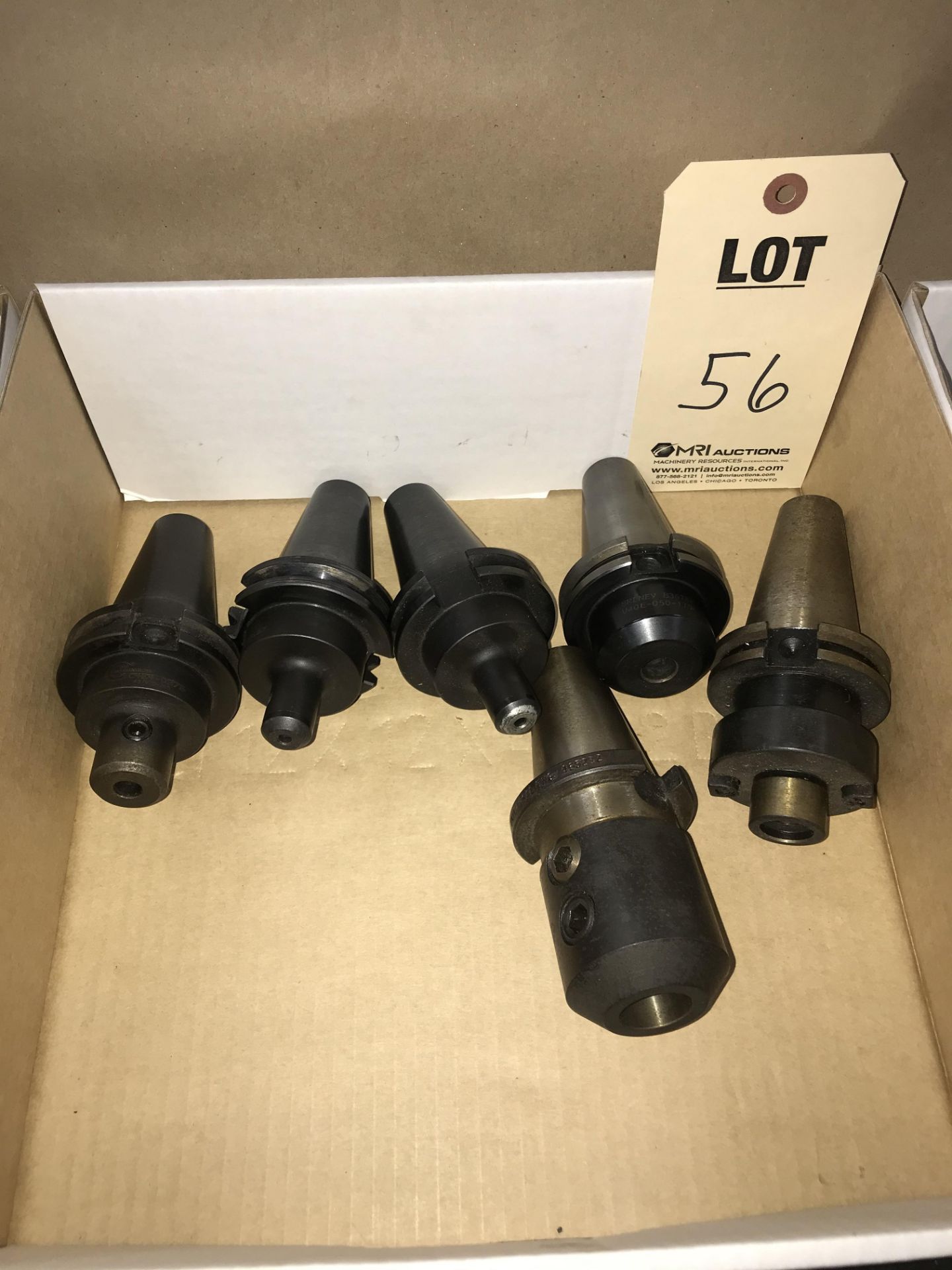 (6) CT 40 TOOL HOLDERS (MIXED)