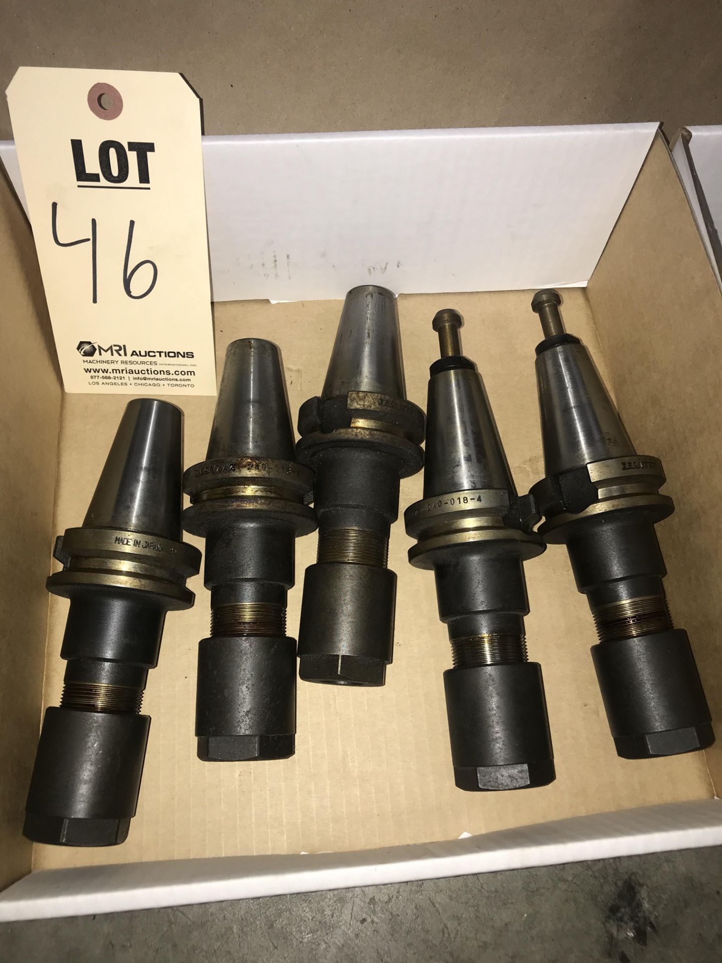 (5) BT40 DOUBLE ANGLE TOOL HOLDERS