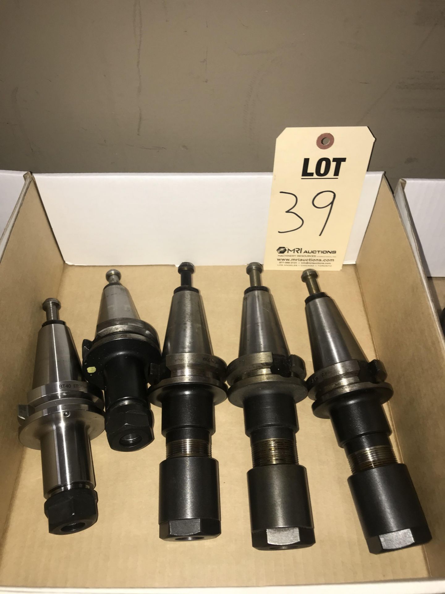 (5) BT 40 ER TOOL HOLDERS