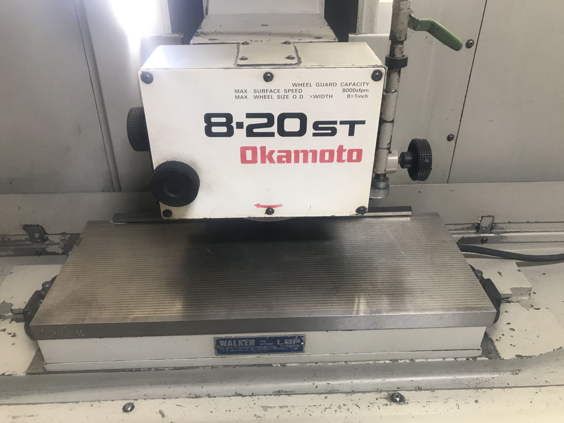 OKAMOTO 8-20 AUTOMATIC SURFACE GRINDER WITH VARIABLE MAGNETIC CHUCK, S/N: 82049 - Image 3 of 6