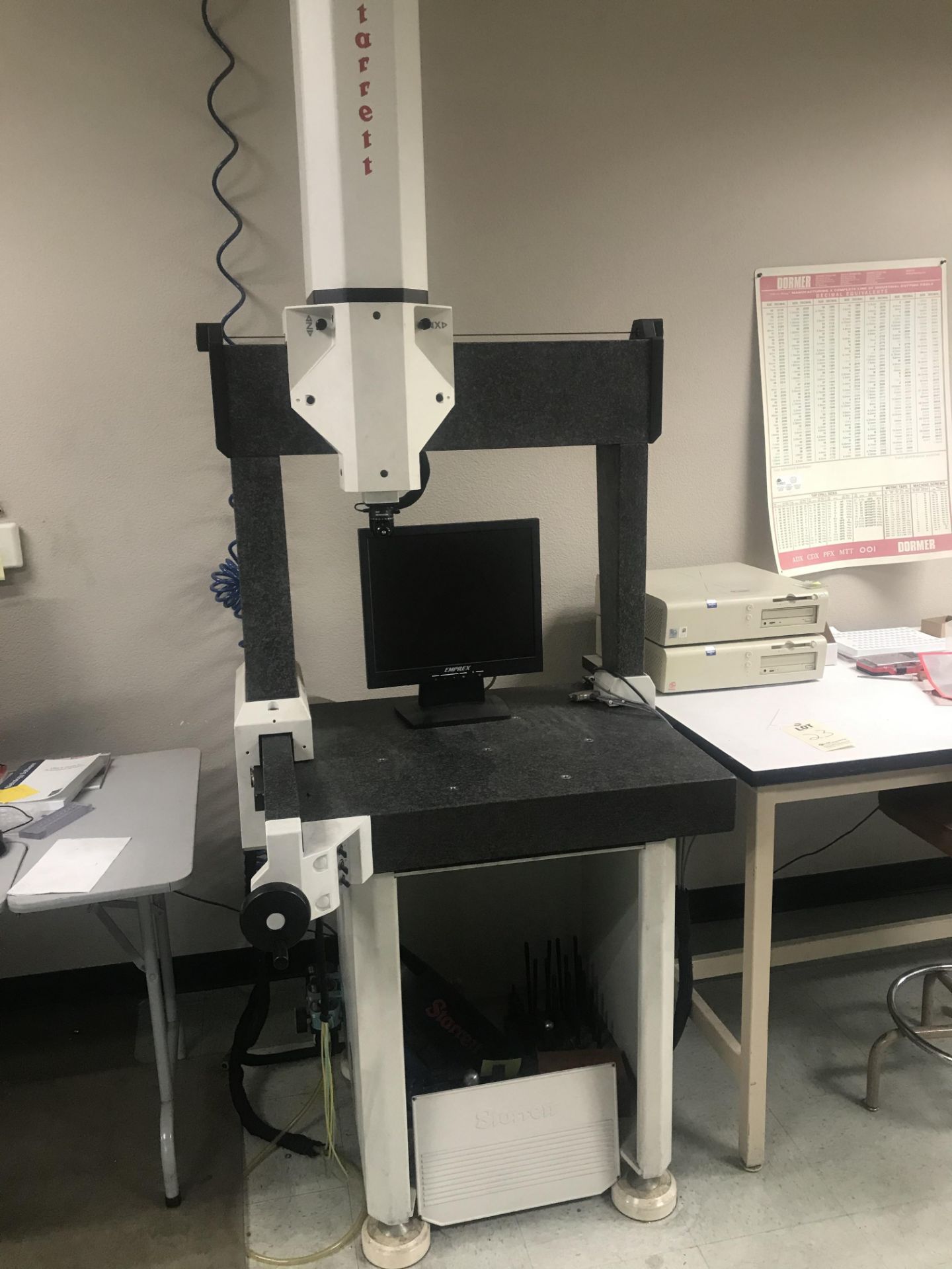 STARRETT HGC2018-16 CMM, WITH APOGEE SOFTWARE (NONFUNCTIONING - NEEDS COMPUTER BOARD REPAIRD)