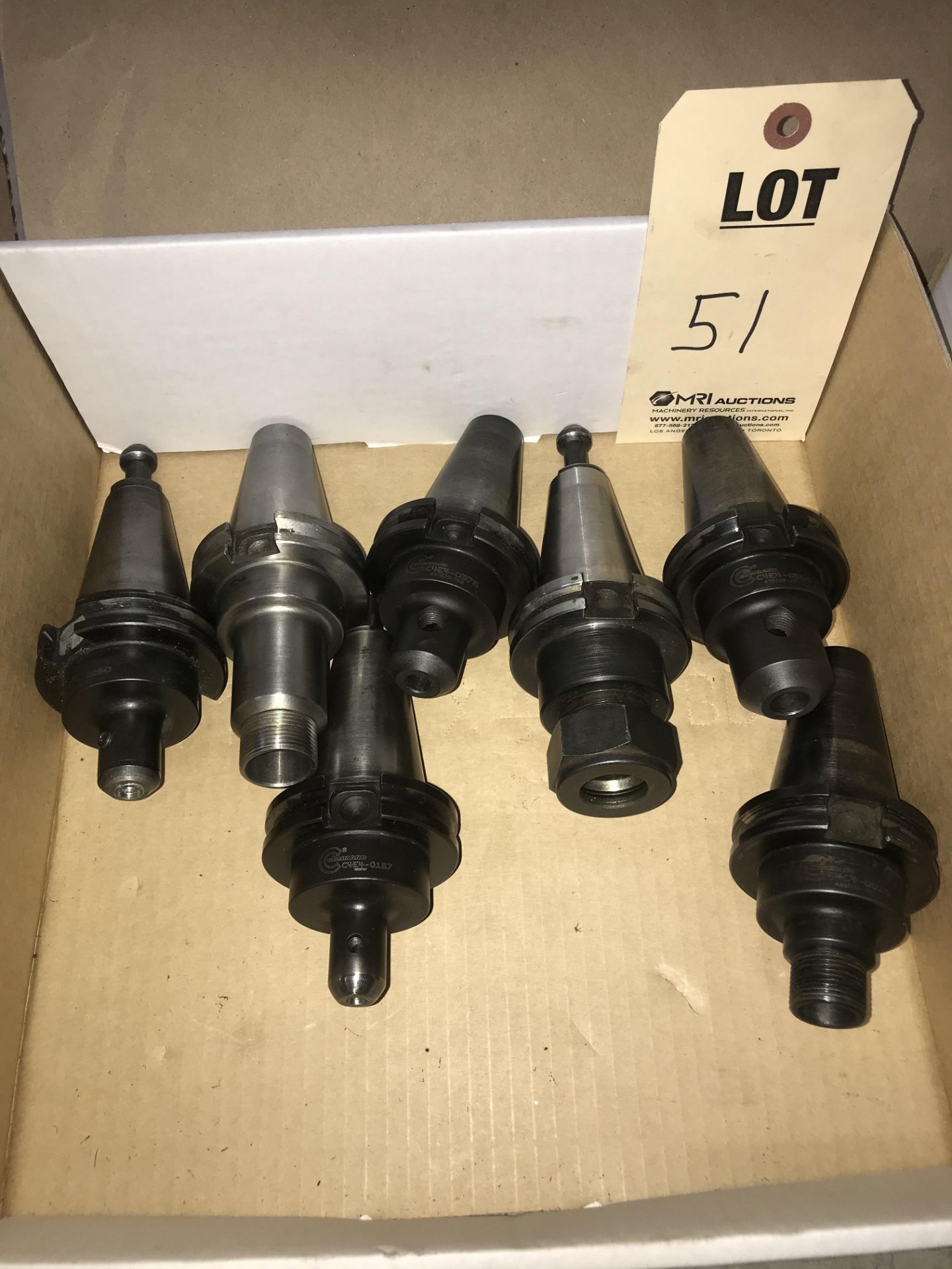 (6) BT 40 TOOL HOLDERS (MIXED) (7) CT 40 TOOL HOLDERS