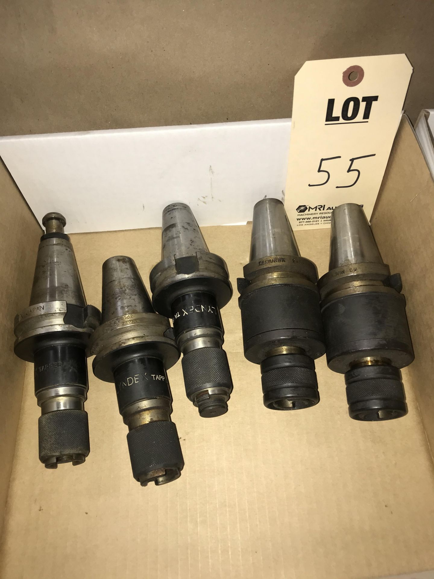 (5) BT 40 TOOL HOLDERS (TAPPERS)