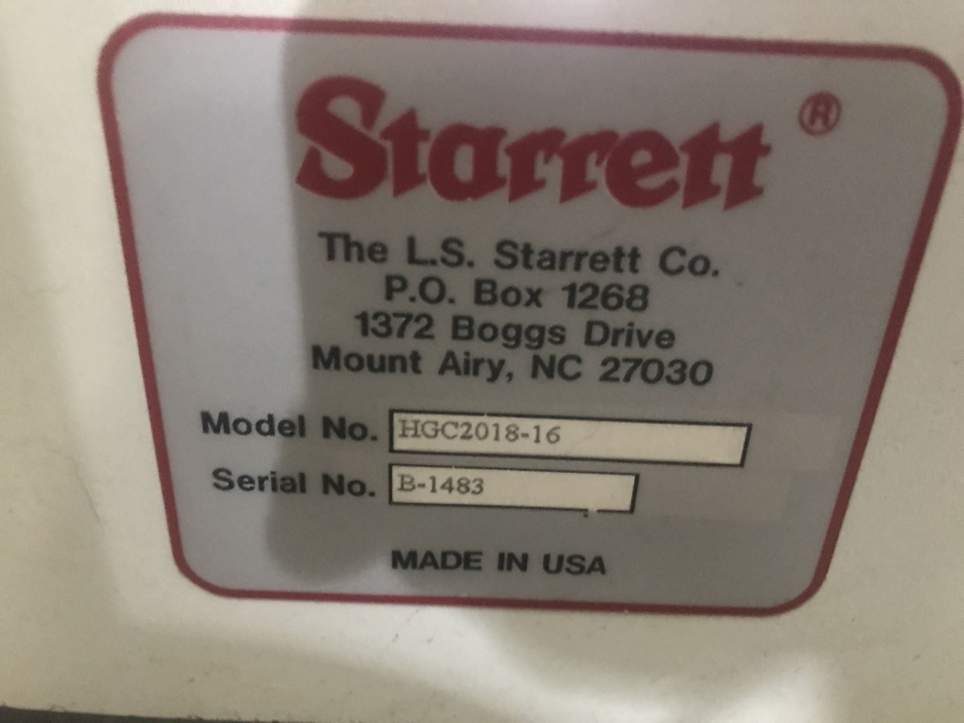 STARRETT HGC2018-16 CMM, WITH APOGEE SOFTWARE (NONFUNCTIONING - NEEDS COMPUTER BOARD REPAIRD) - Image 6 of 6