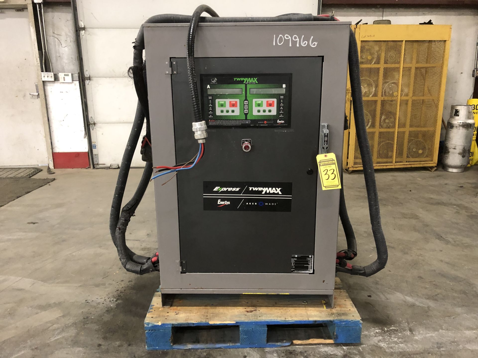 2014 ENERSYS EXPRESS MULTI-VOLT INDUSTRIAL BATTERY CHARGER, MODEL: TWINMAX 20, S/N: TM20N001828,