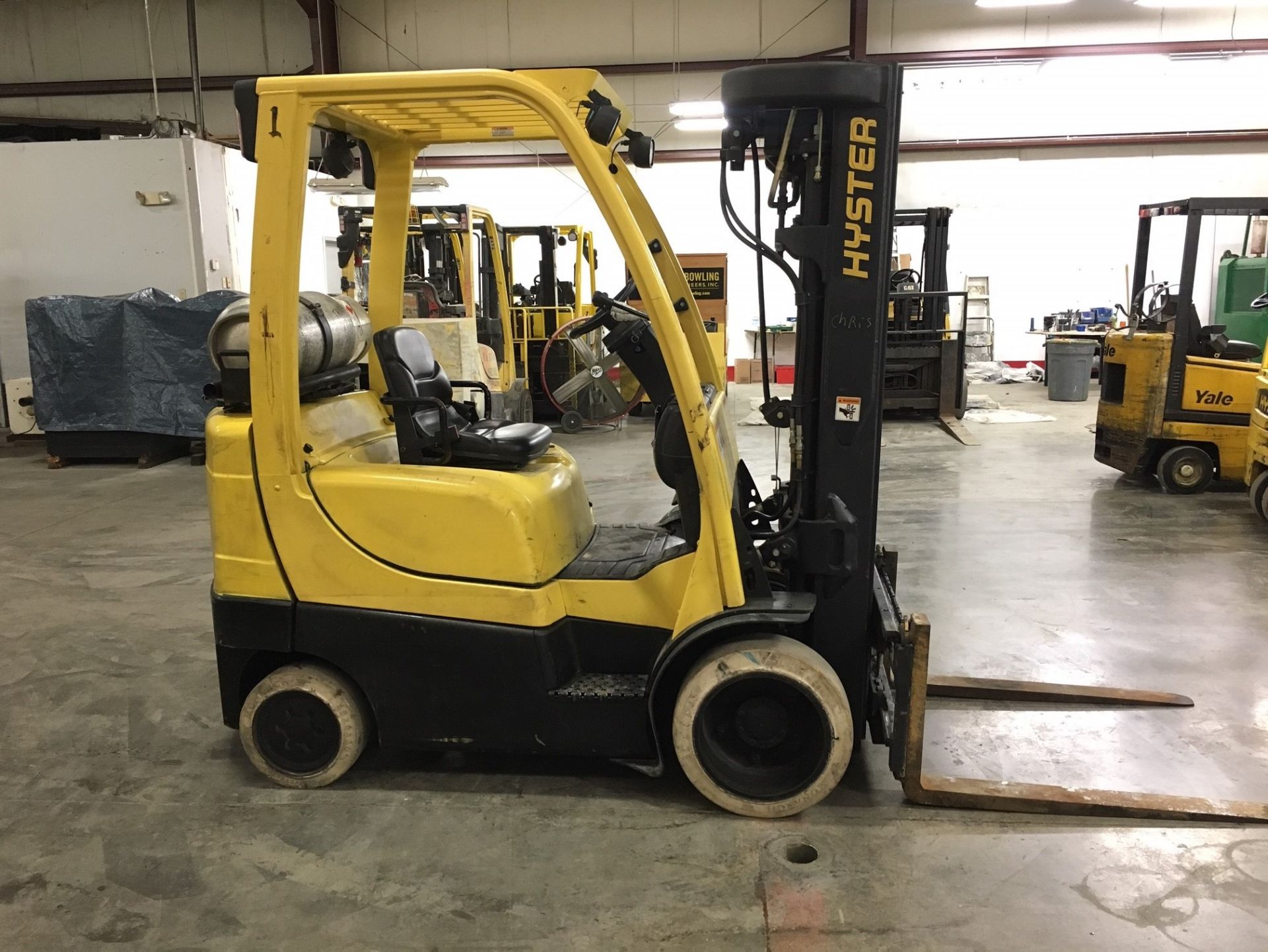 ***LOCATED IN HAMILTON, OHIO** 2007 HYSTER 5,000-LB. FORKLIFT, MODEL: S50FT, SIDESHIFT, LPG - Image 3 of 5