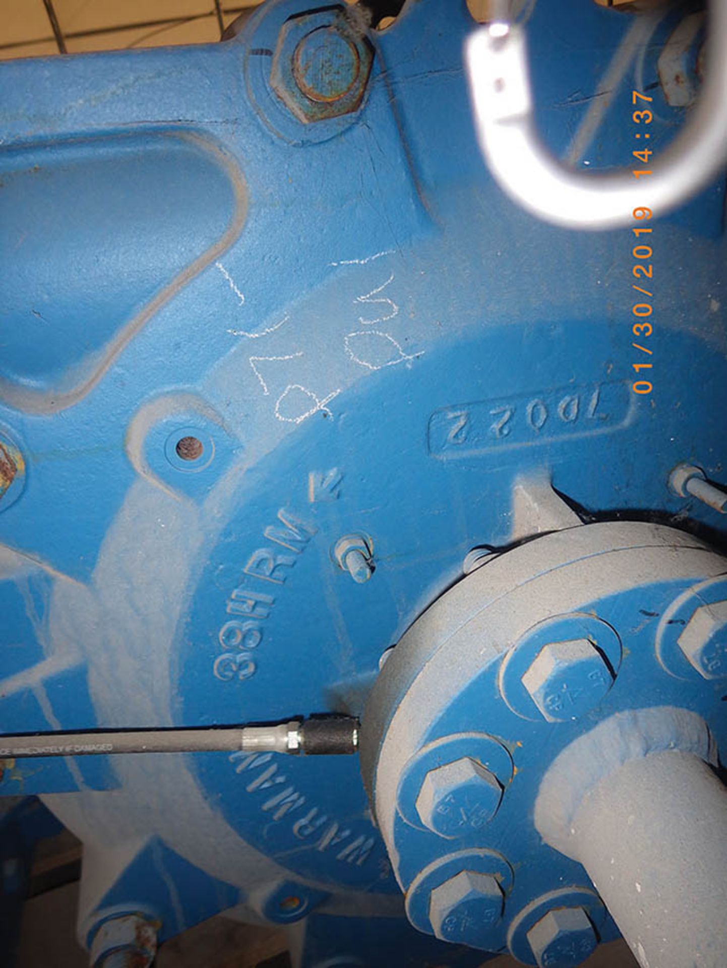 WARMAN SLURRY PUMP, 38-C-HRM METAL LINED - Image 3 of 5