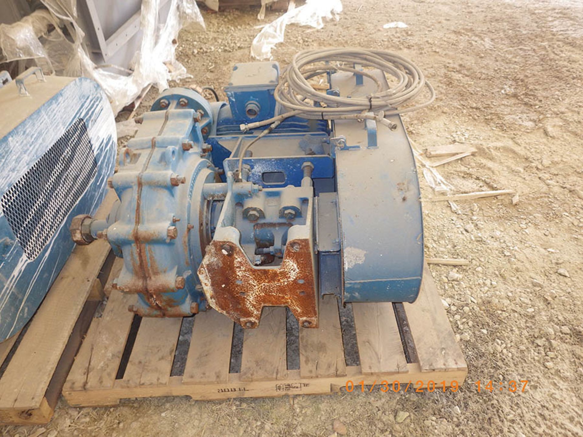 WARMAN SLURRY PUMP, 38-C-HRM METAL LINED