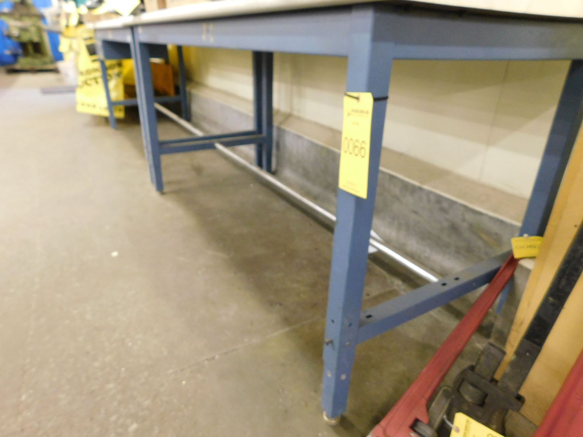 PRODUCTION INDUSTRIES 6' X 3' WORK TABLE - Image 2 of 2