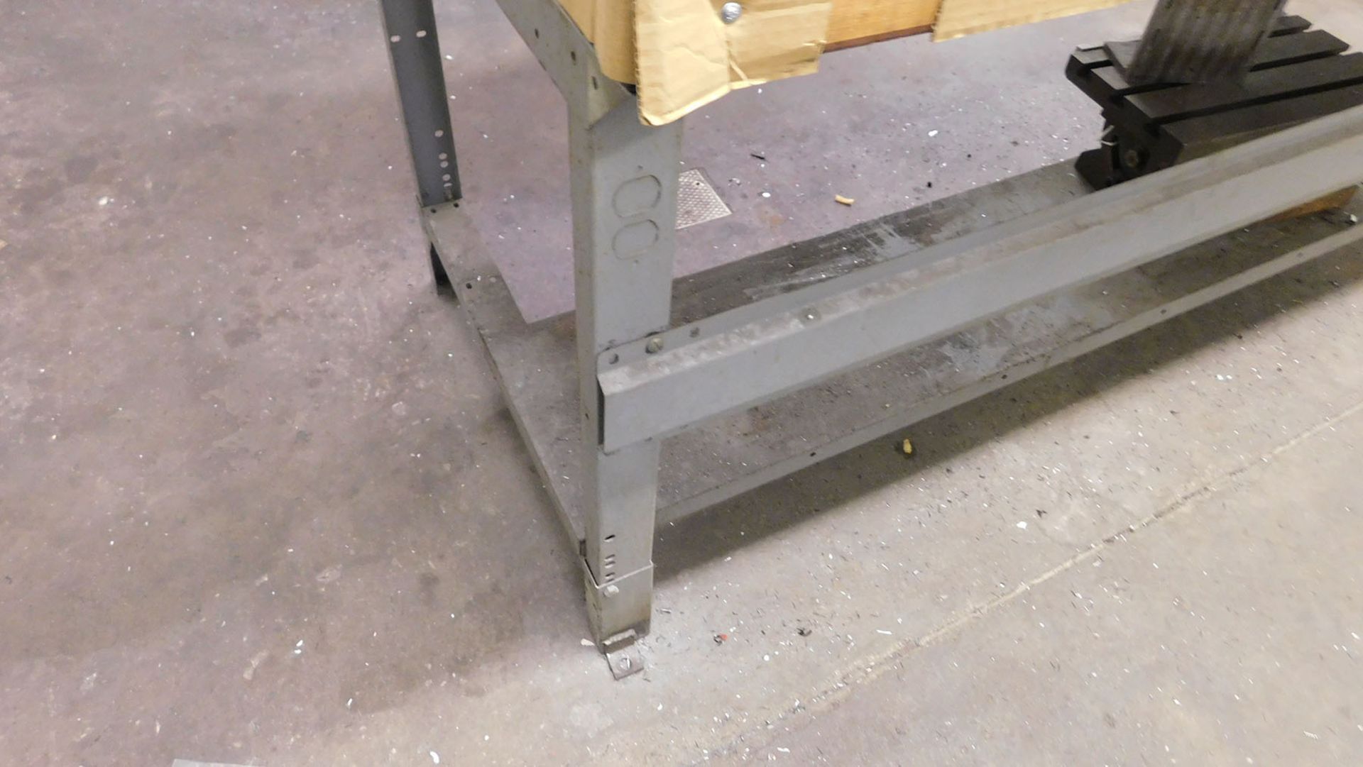 6' X 3' STEEL WORK TABLE WITH COLUMBIAN A 3 1/2 VISE - Image 3 of 3