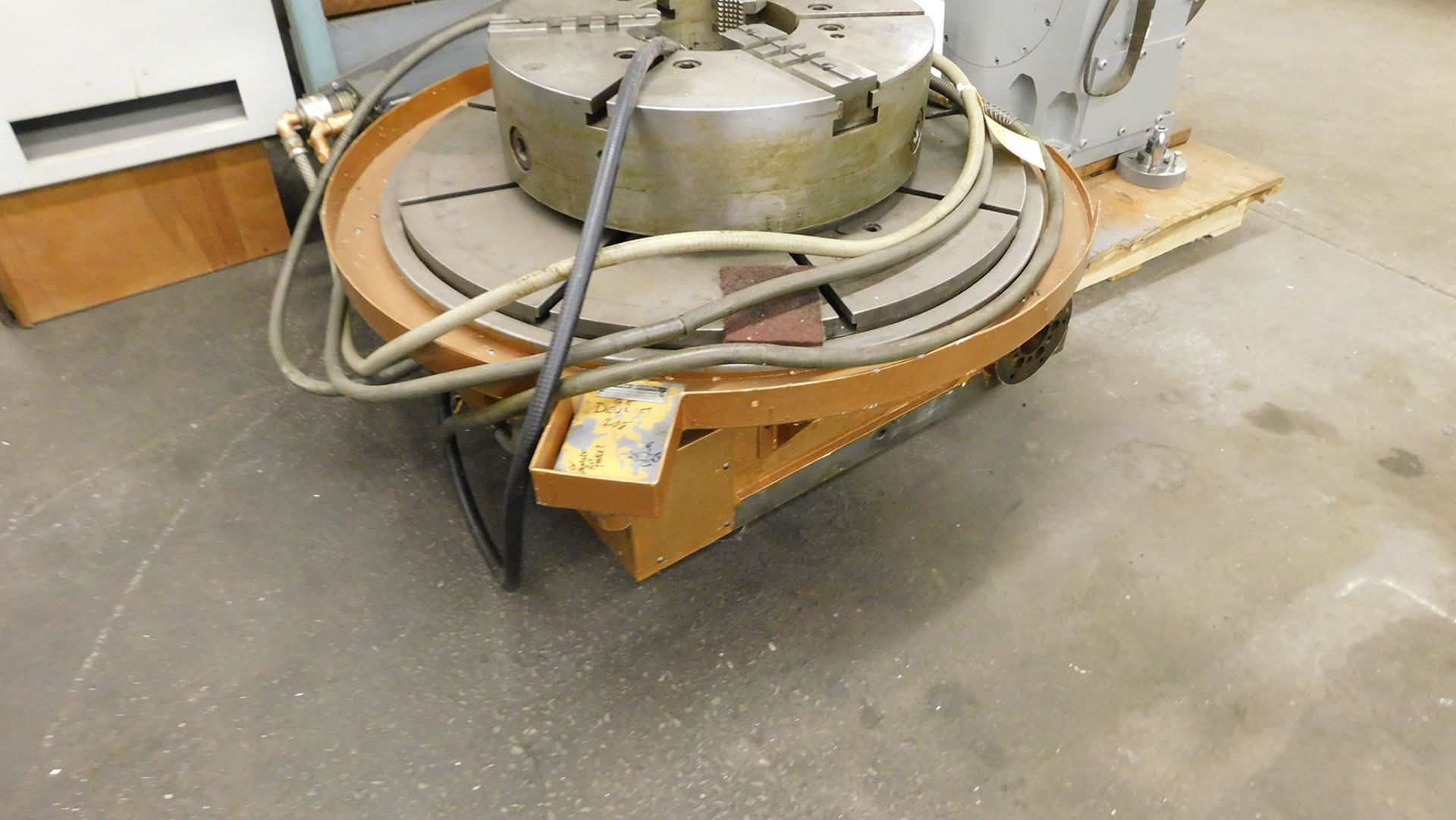 PRODUCTO MACHINE CO NC 34'' ROTARY TABLE; MODEL 0130, S/N J602-3 WITH A 24'' 3-JAW UNIVERSAL CHUCK - Image 4 of 4
