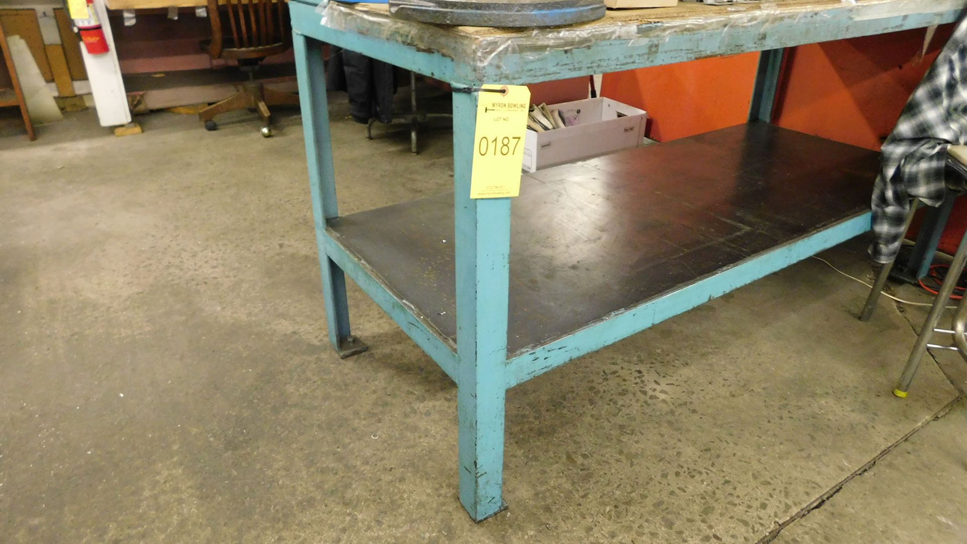 2 1/2'' X 6' STEEL WORK BENCH