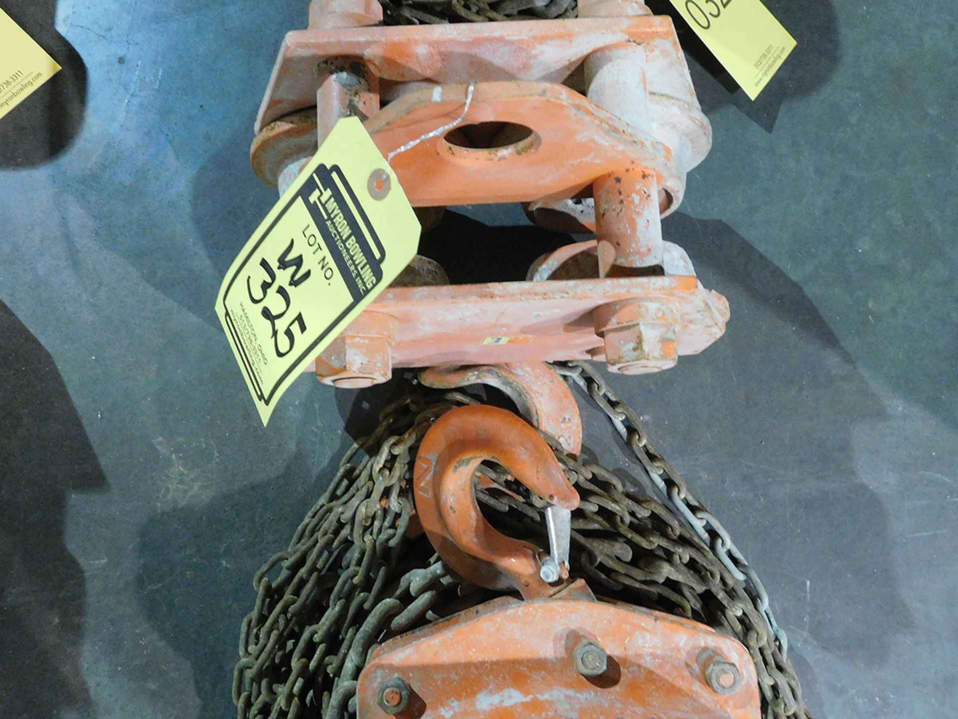 NITCHI MODEL H40 2-TON CHAIN HOIST WITH 4'' TROLLEY - Image 2 of 2