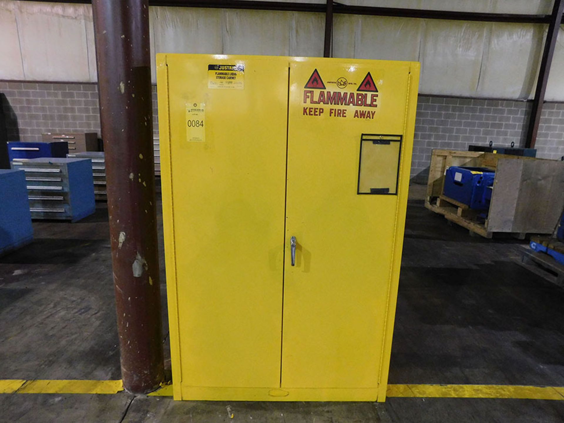 FLAMMABLE LIQUID STORAGE CABINET; 65'' X 43''W X 18''D