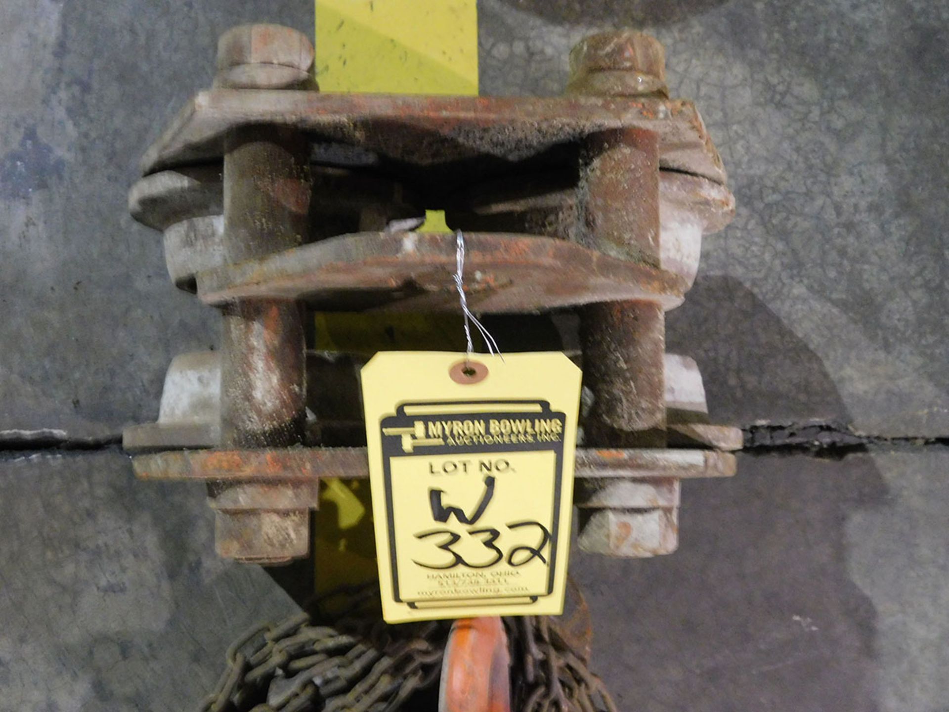 NITCHI MODEL H50 2-TON CHAIN HOIST WITH 4'' TROLLEY