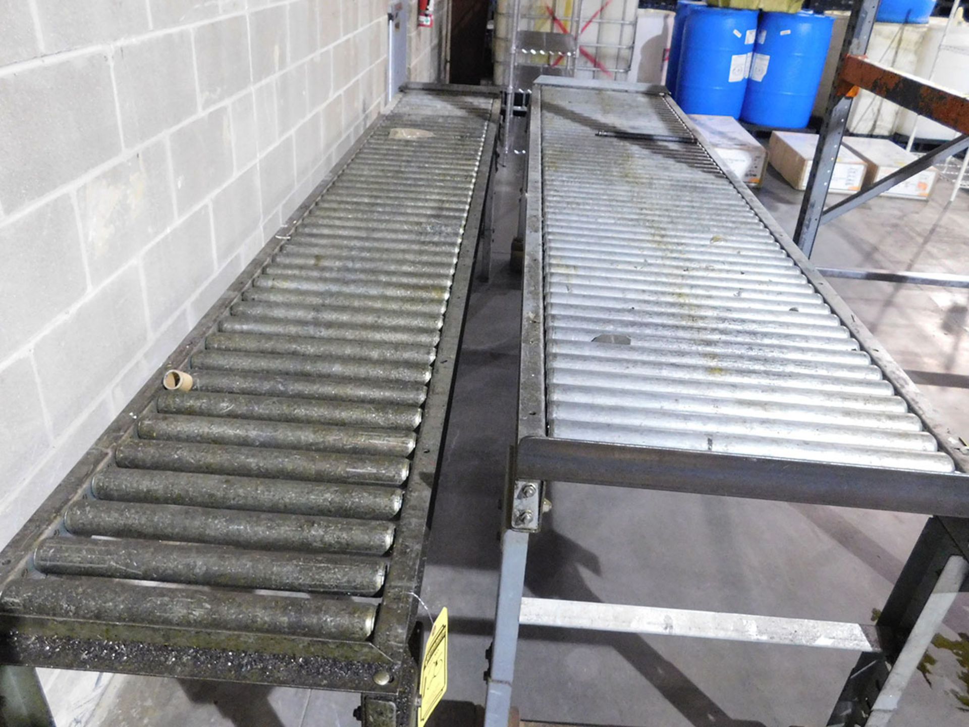 (2) PIECES OF ROLLING CONVEYOR; (1) 20'' X 12'' & (1) 24'' X 10''