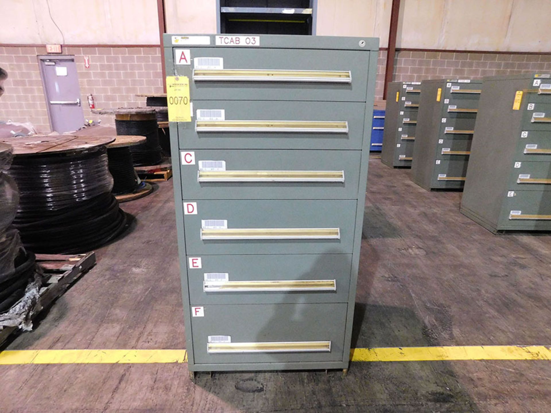 6-DRAWER STANLEY VIDMAR CABINET; 59''T X 30''W X 28''D