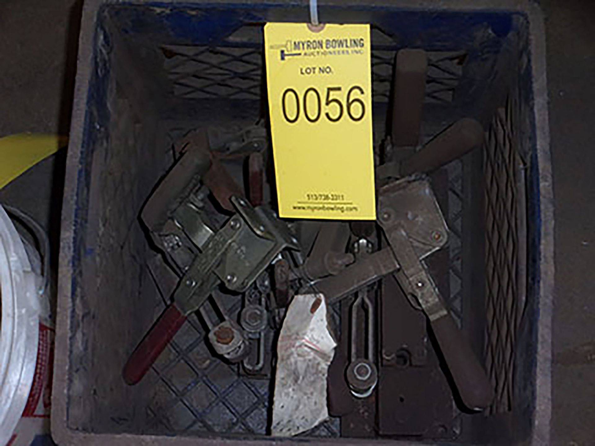 CRATE OF CLAMPS